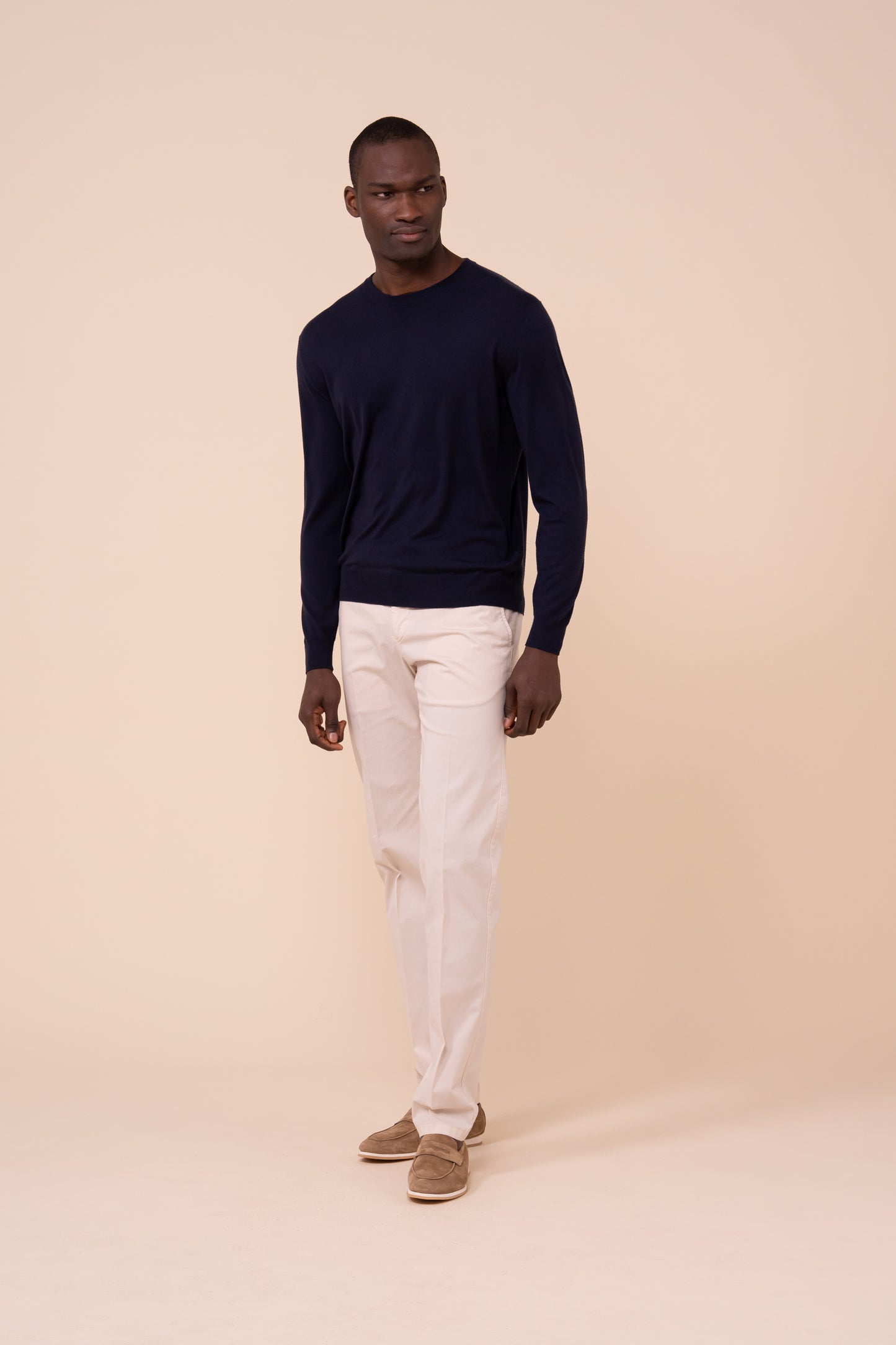 Argentina Helium Wool Crewneck - MIDNIGHTBLUE