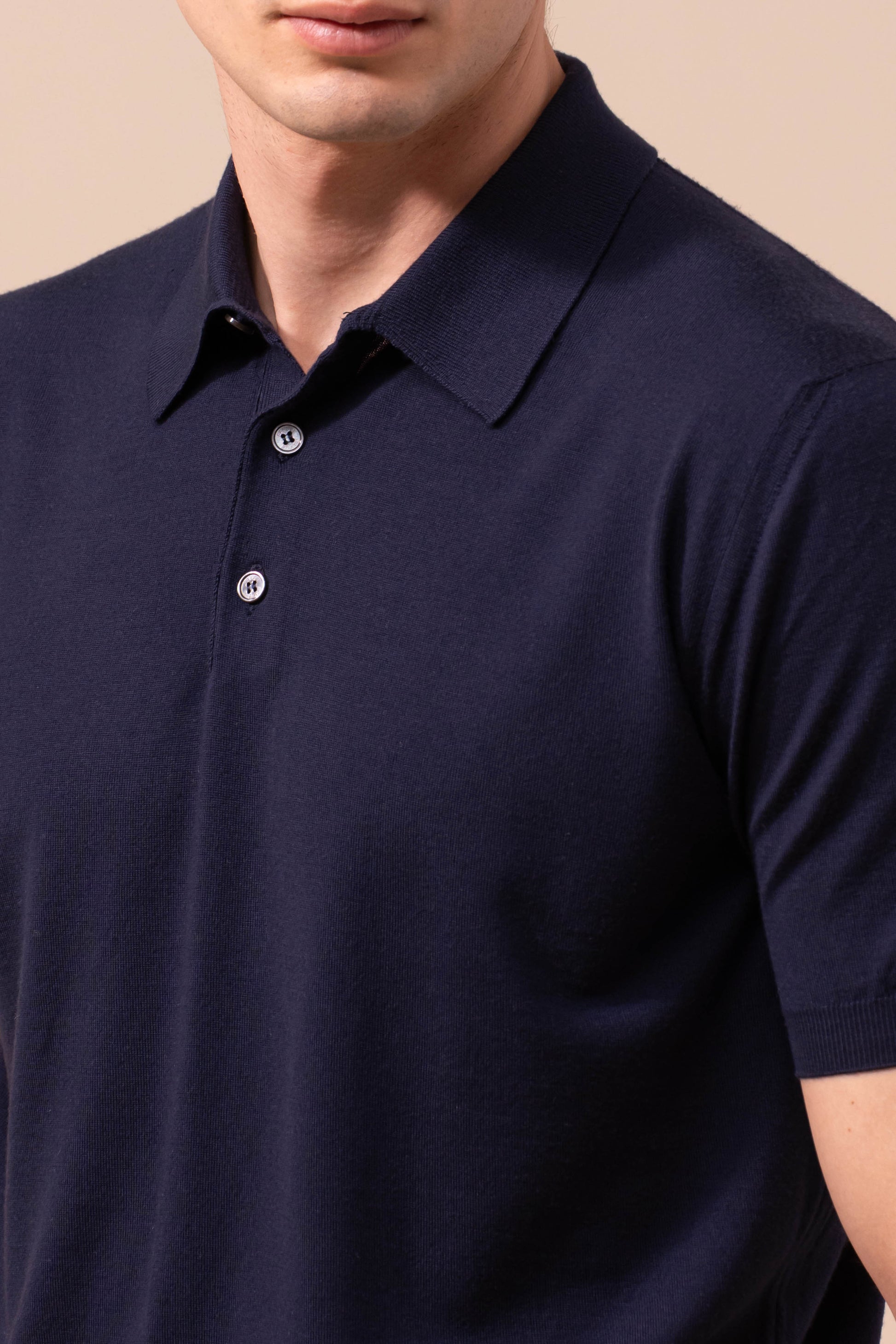Sportman Helium Wool Knit Polo - MIDNIGHTBLUE