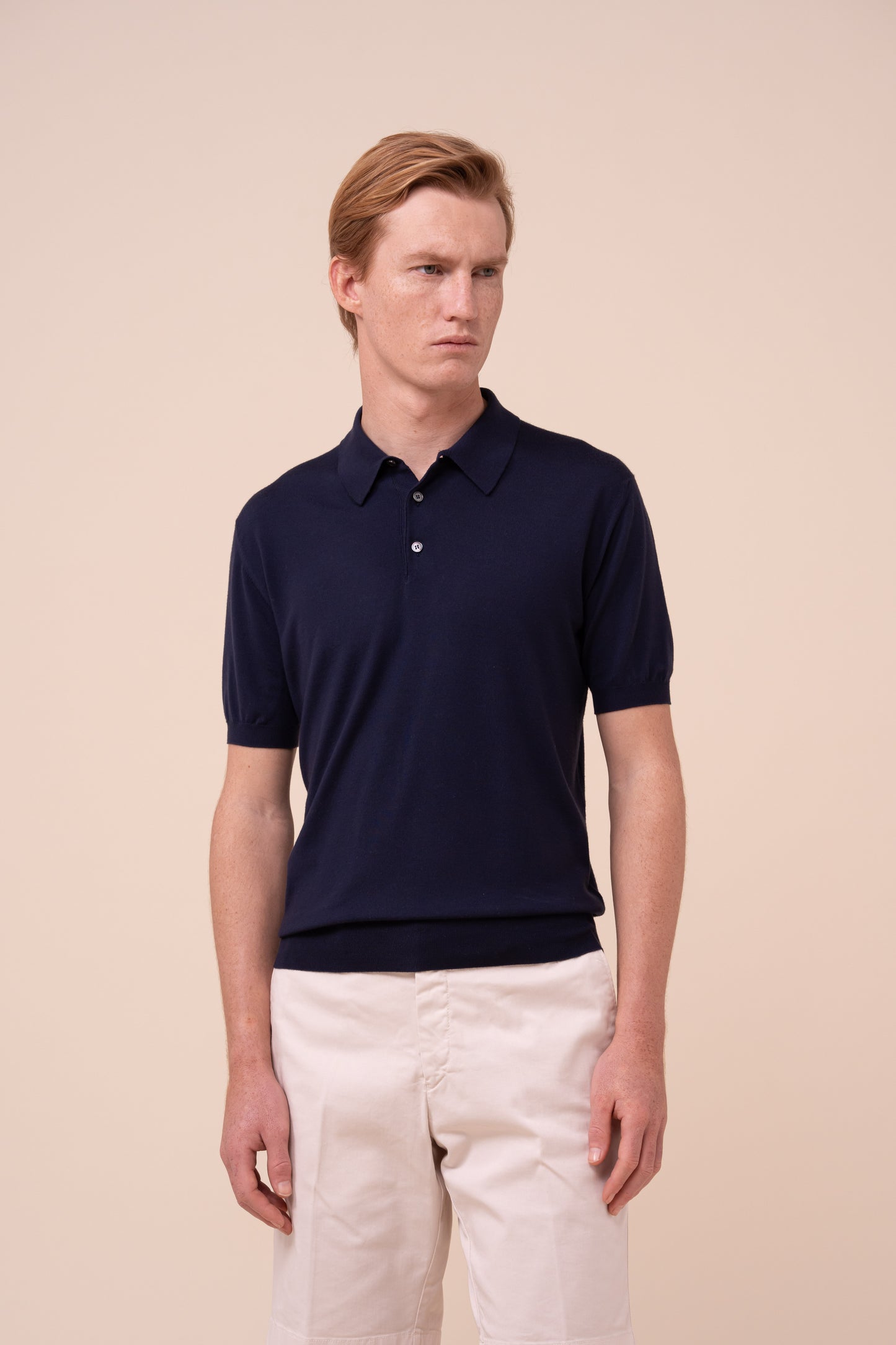 Sportman Helium Wool Knit Polo - MIDNIGHTBLUE