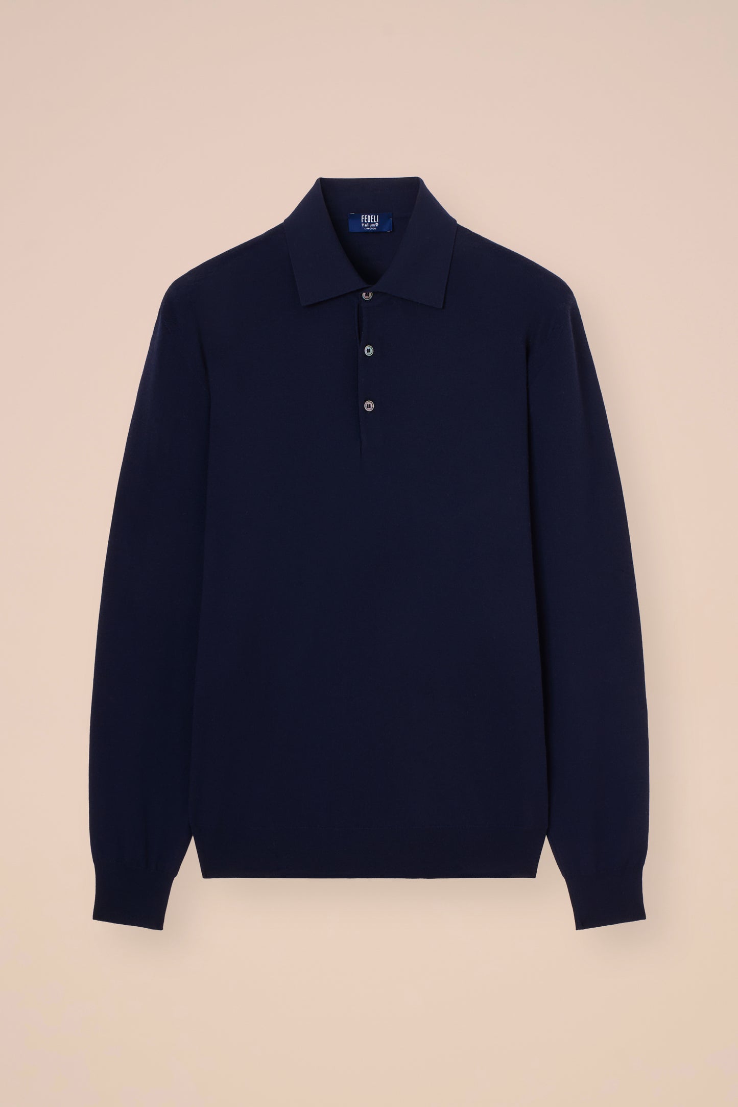 Sport polo in lana Helium - MIDNIGHTBLUE