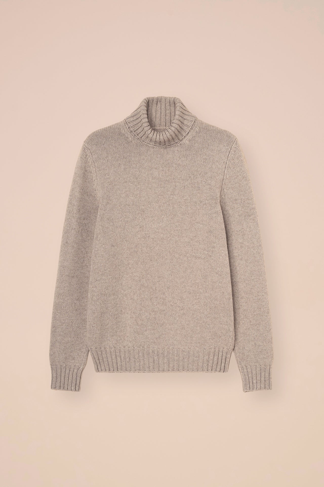 Oslo Wool and Cashmere Turtleneck - ANTHRACITE