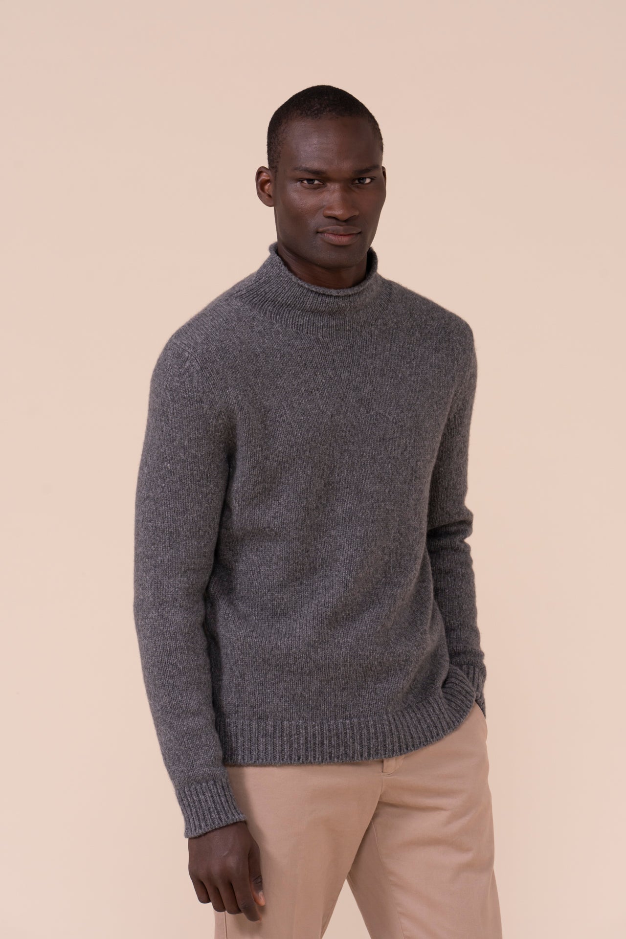 Etna Cashmere Piuma Volcano Neck - STONEMELANGE