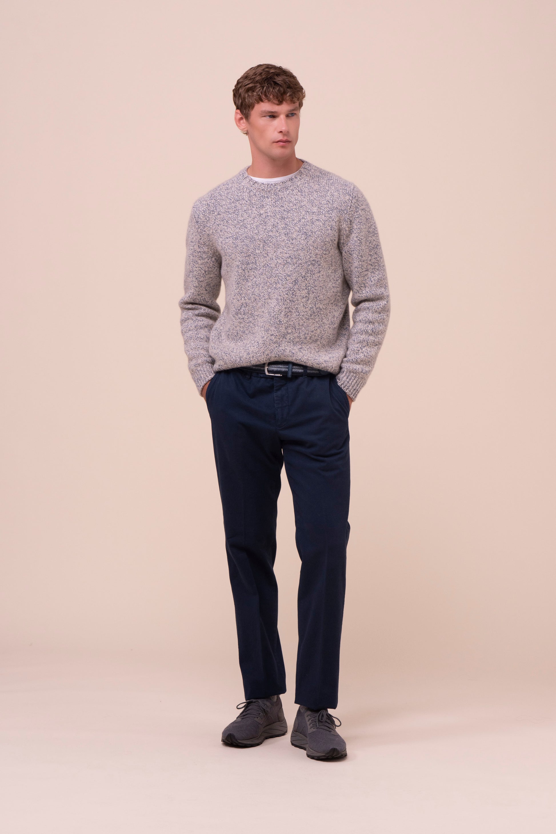 Argentina maglia girocollo in cashmere Scotland - LIGHTDENIM
