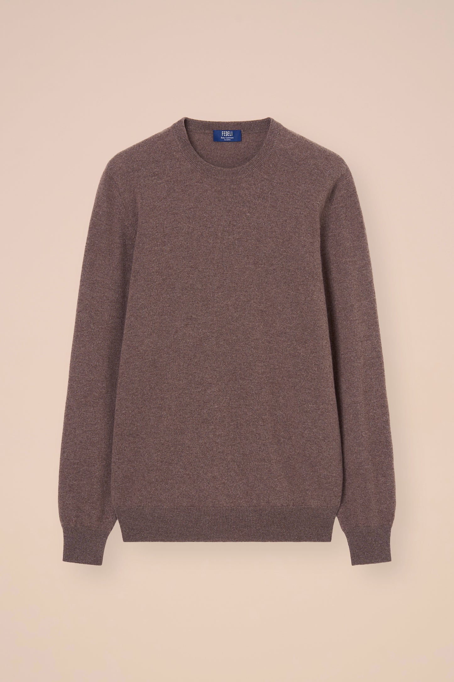 Argentina maglia girocollo in baby cashmere - DARKGREIGE