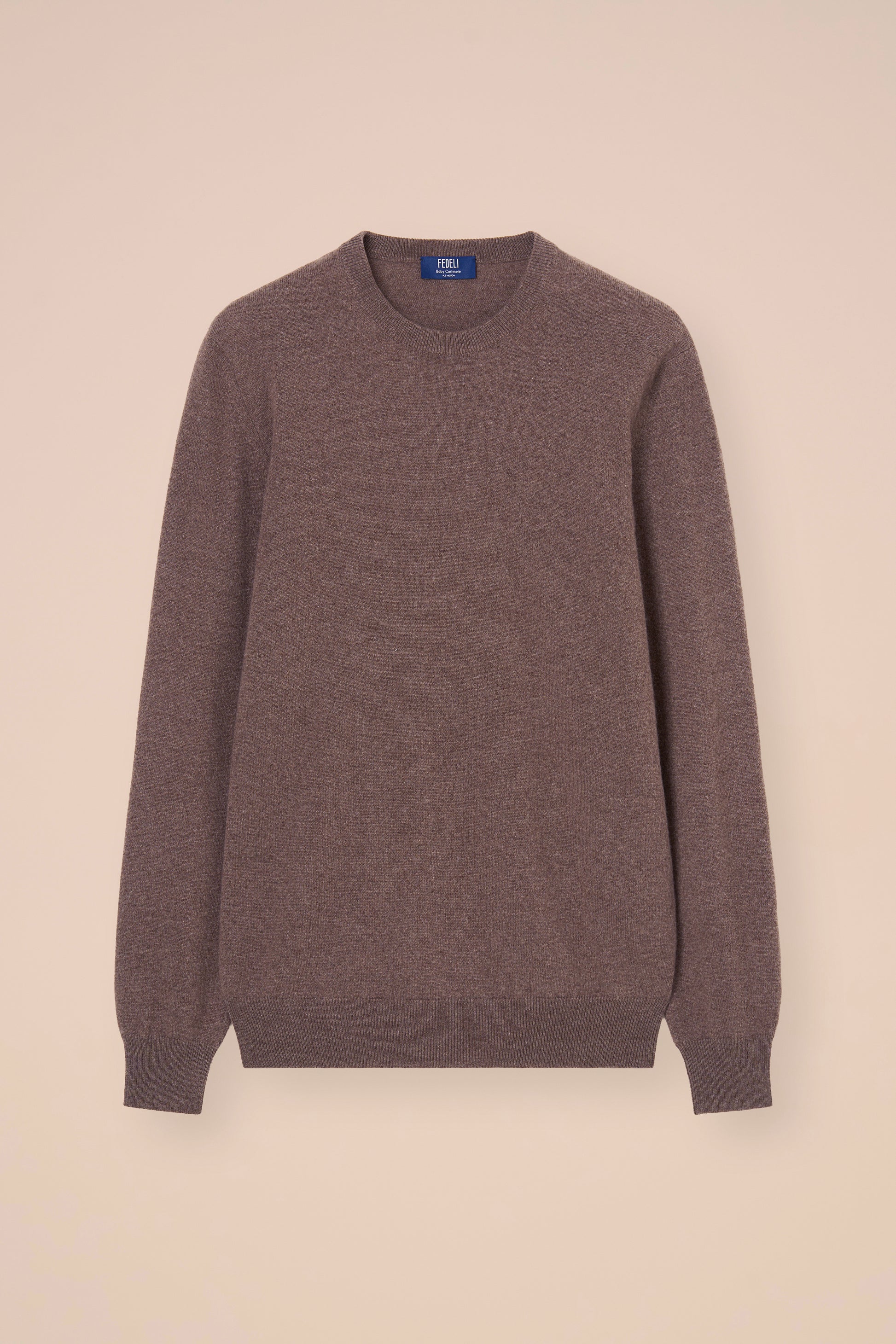 Argentina maglia girocollo in baby cashmere - DARKGREIGE