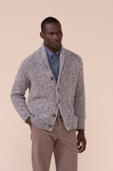 Stanley Scotland cardigan in cahsmere con bottoni