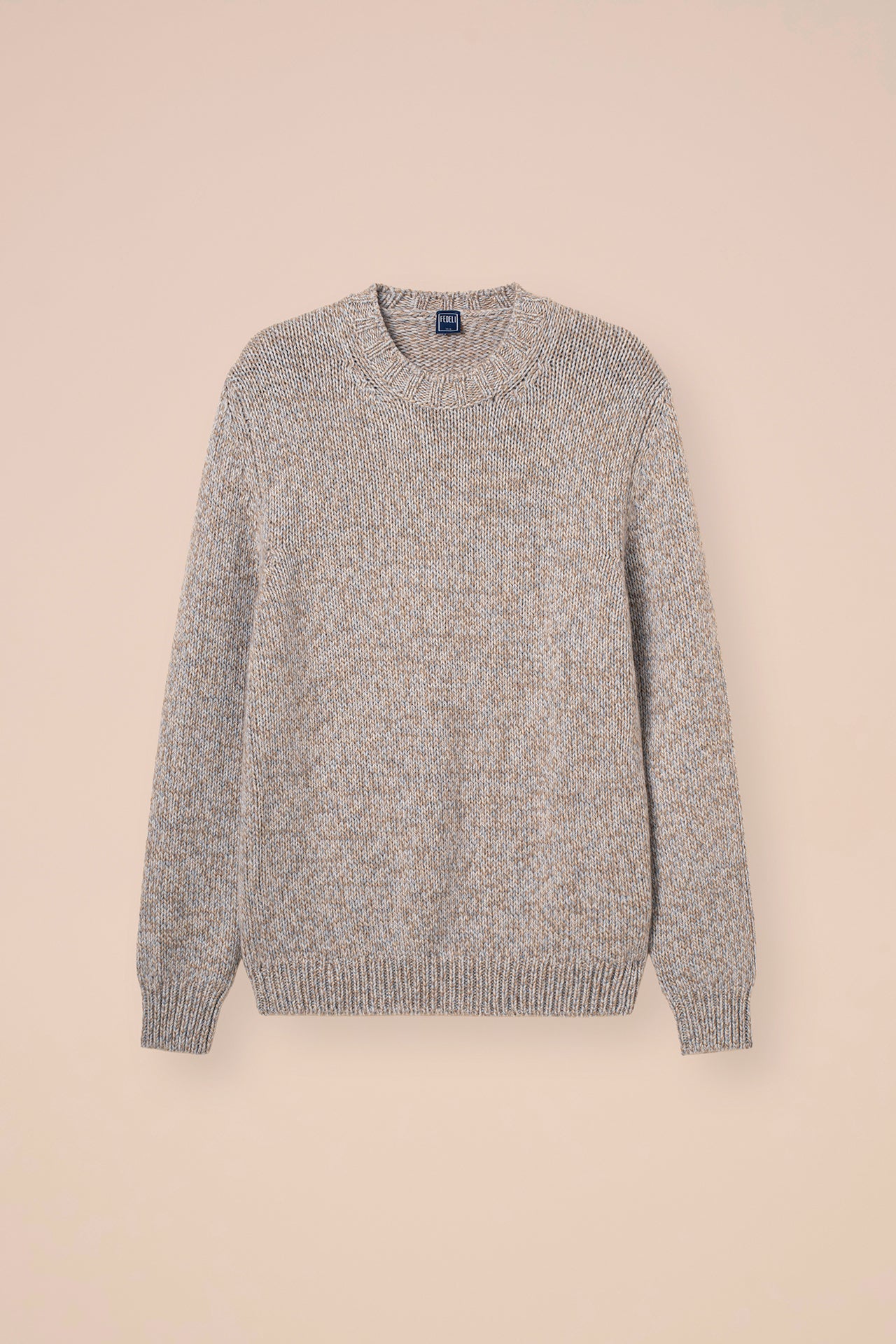 Argentina Cashmere Seven Colors Crewneck - MERLOT