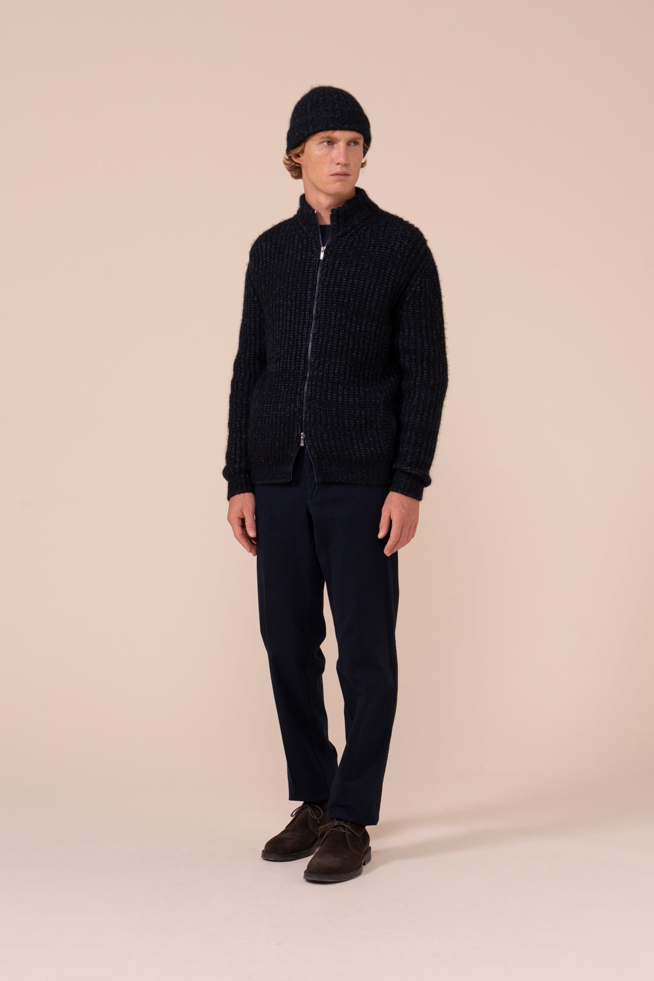 Sylt Cashmere Piuma Full-zip Jacket - MIDNIGHTBLUE