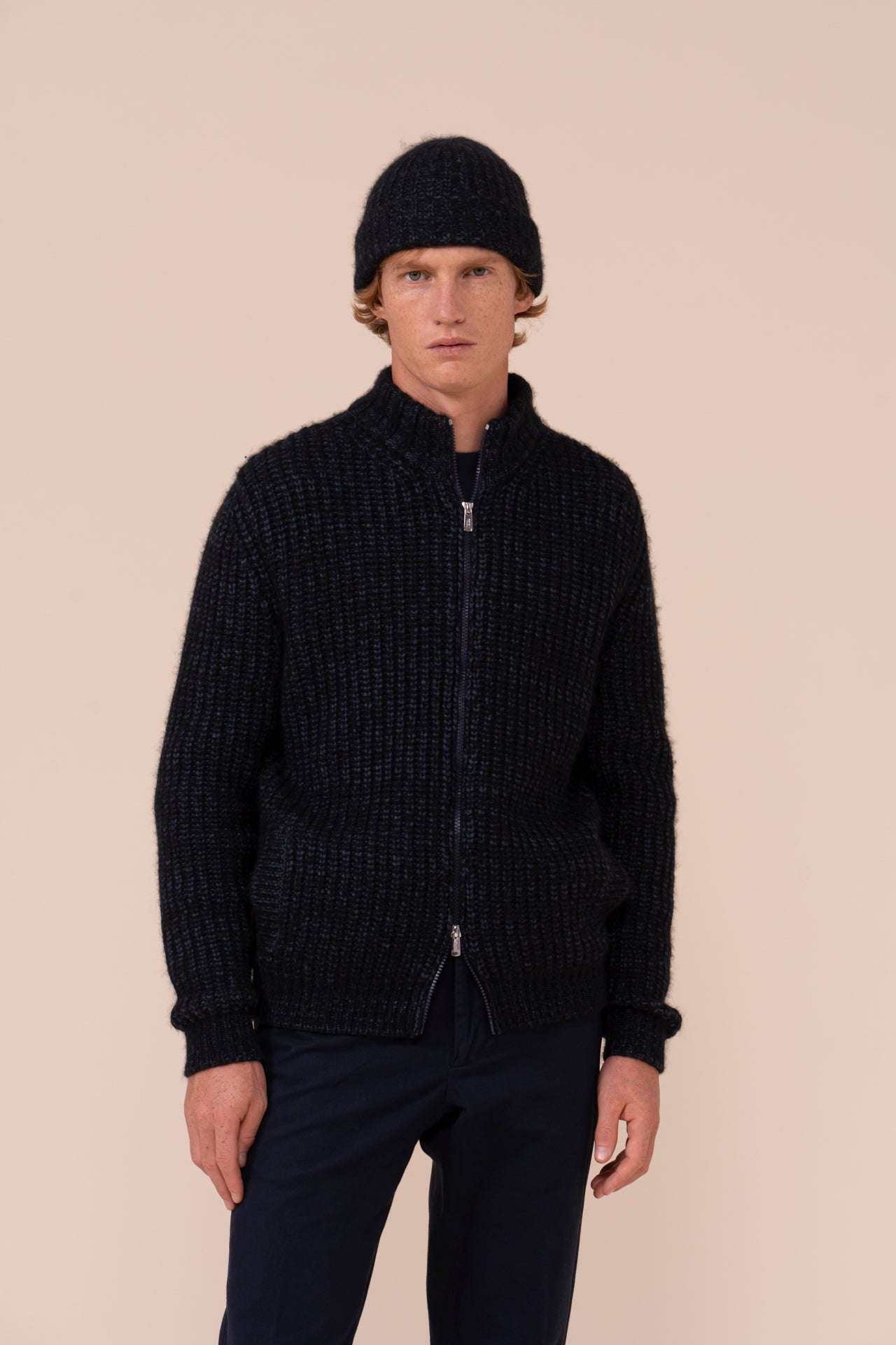 Sylt Cashmere Piuma Full-zip Jacket - MIDNIGHTBLUE