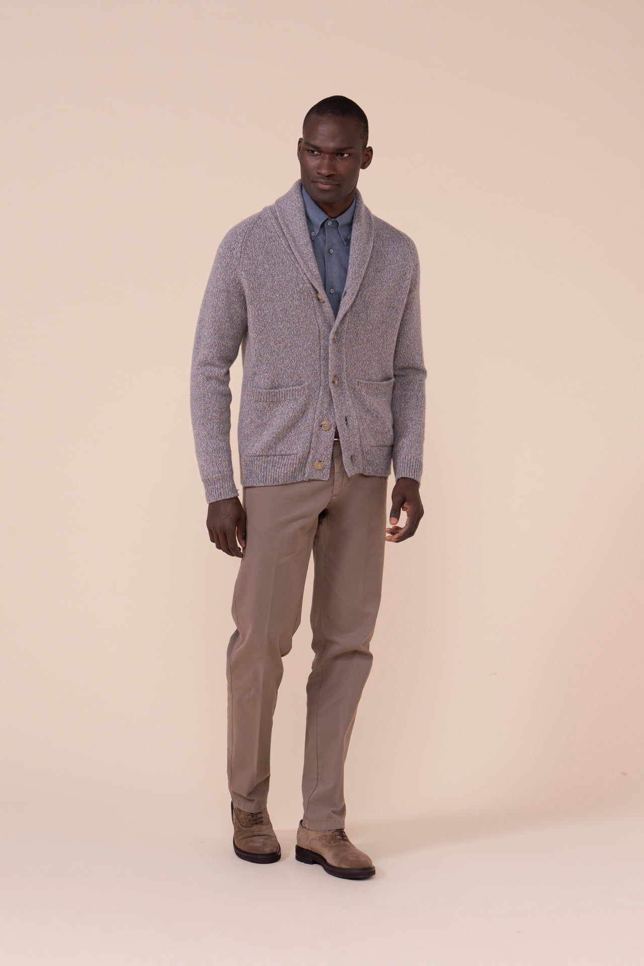 Baita Marl cardigan in cashmere con bottoni - WAVE
