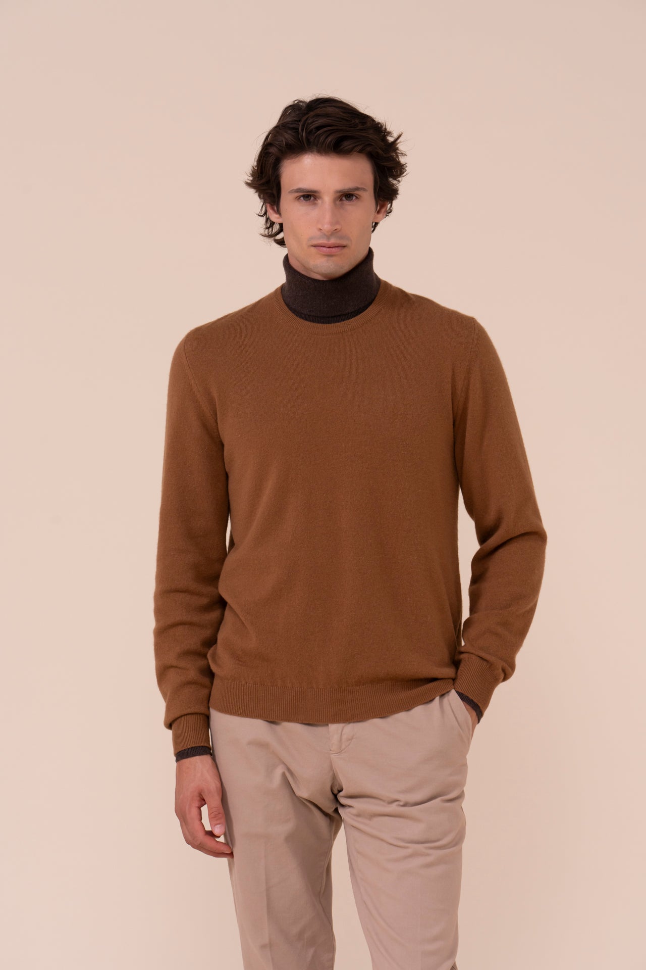 Argentina Vicuna Crewneck - SIENNA