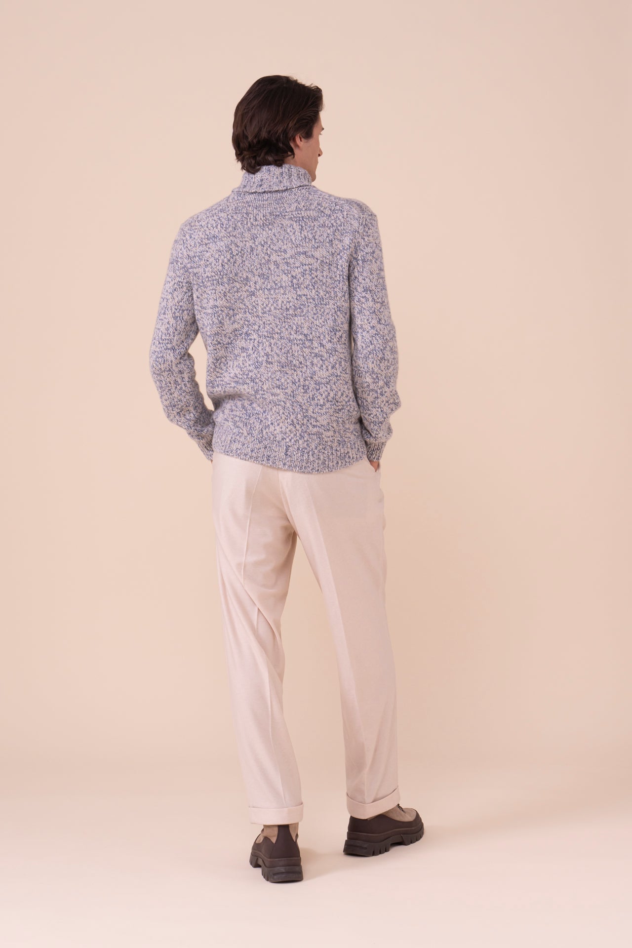 Derby Cashmere Seven Colors Turtleneck - ICE