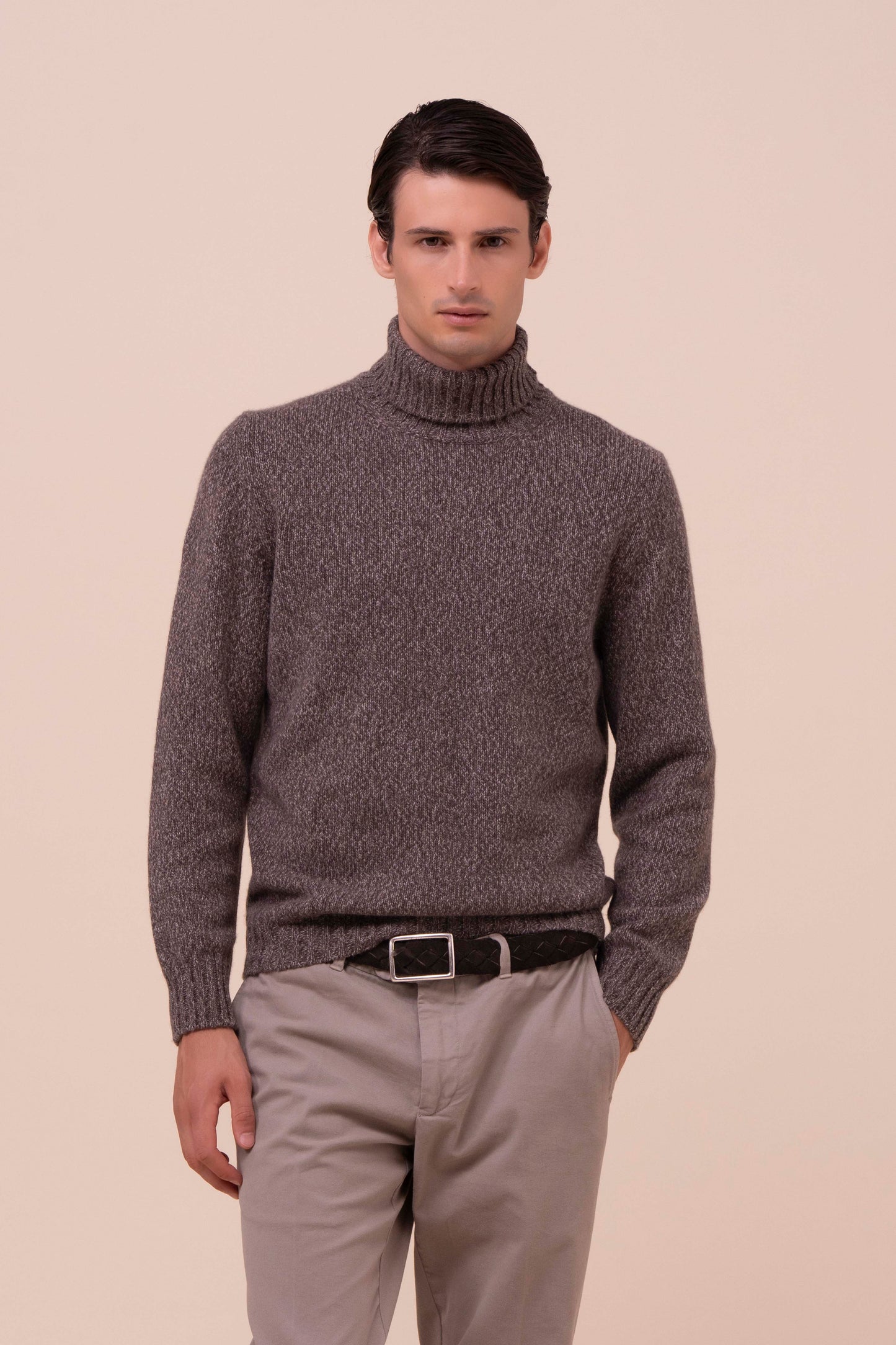 Derby 428 dolcevita in cashmere mix - DARKGREIGE