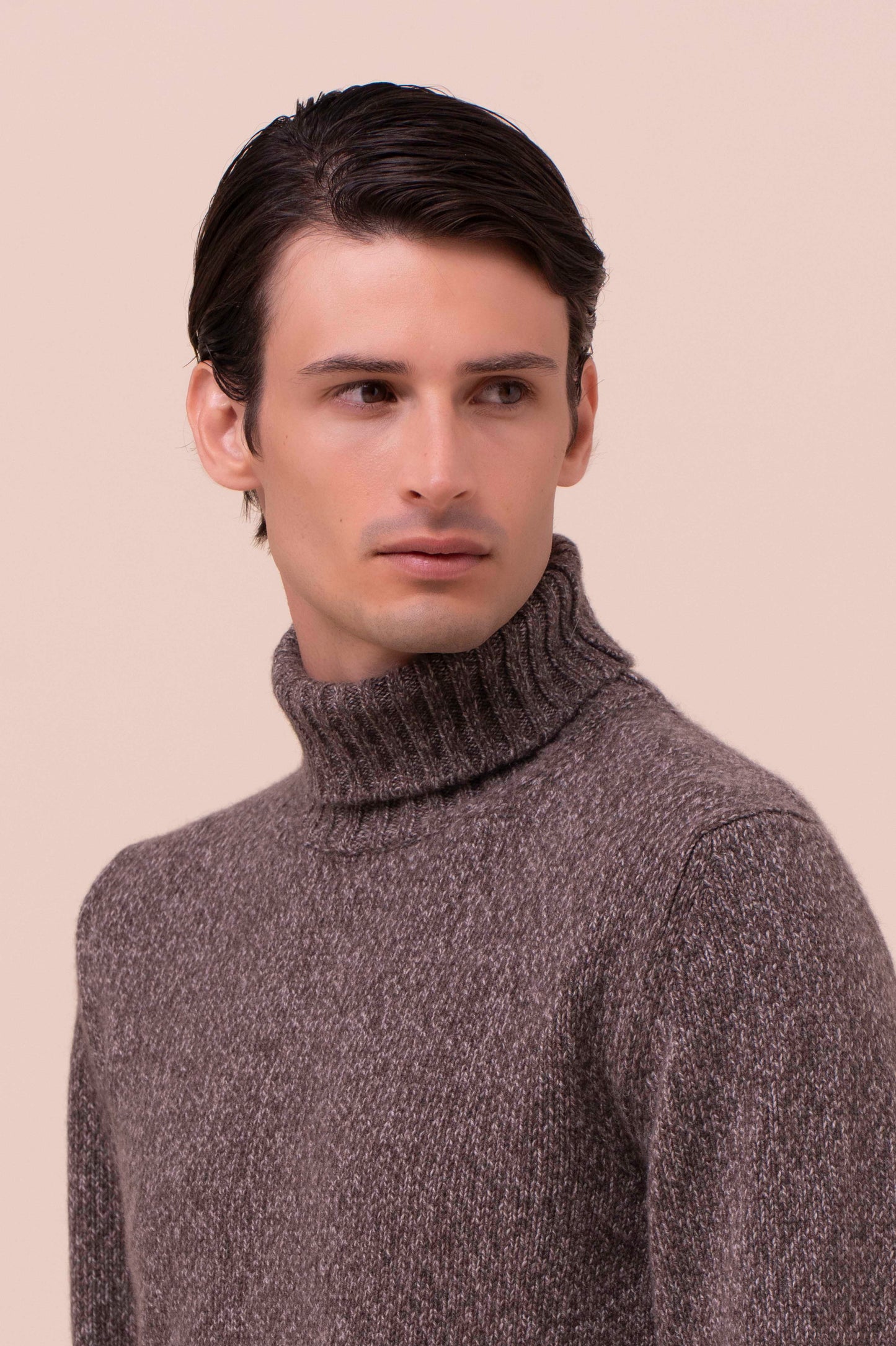 Derby 428 dolcevita in cashmere mix - DARKGREIGE