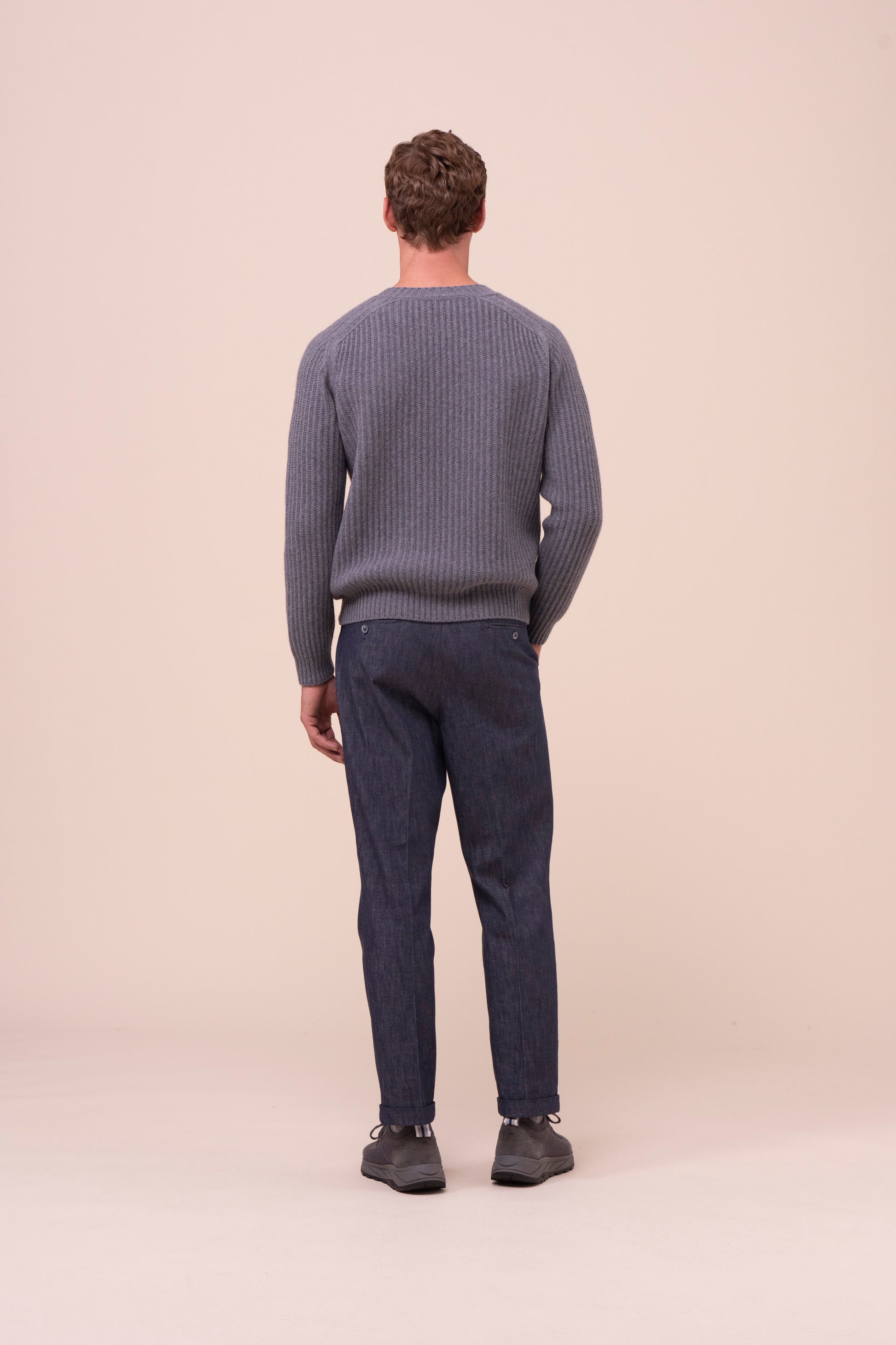 Ladak maglia girocollo in lana e cashmere - FLANNEL