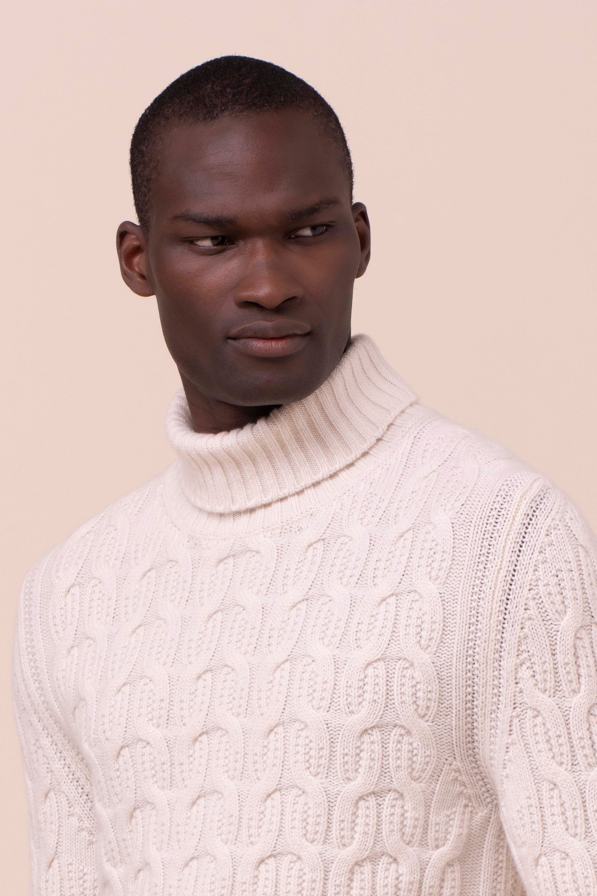 Gardena dolcevita a trecce in baby cashmere - ICE