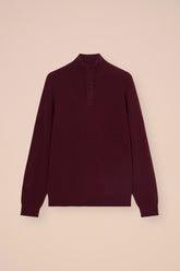 Kyoto maglia a coste in cashmere con bottoni