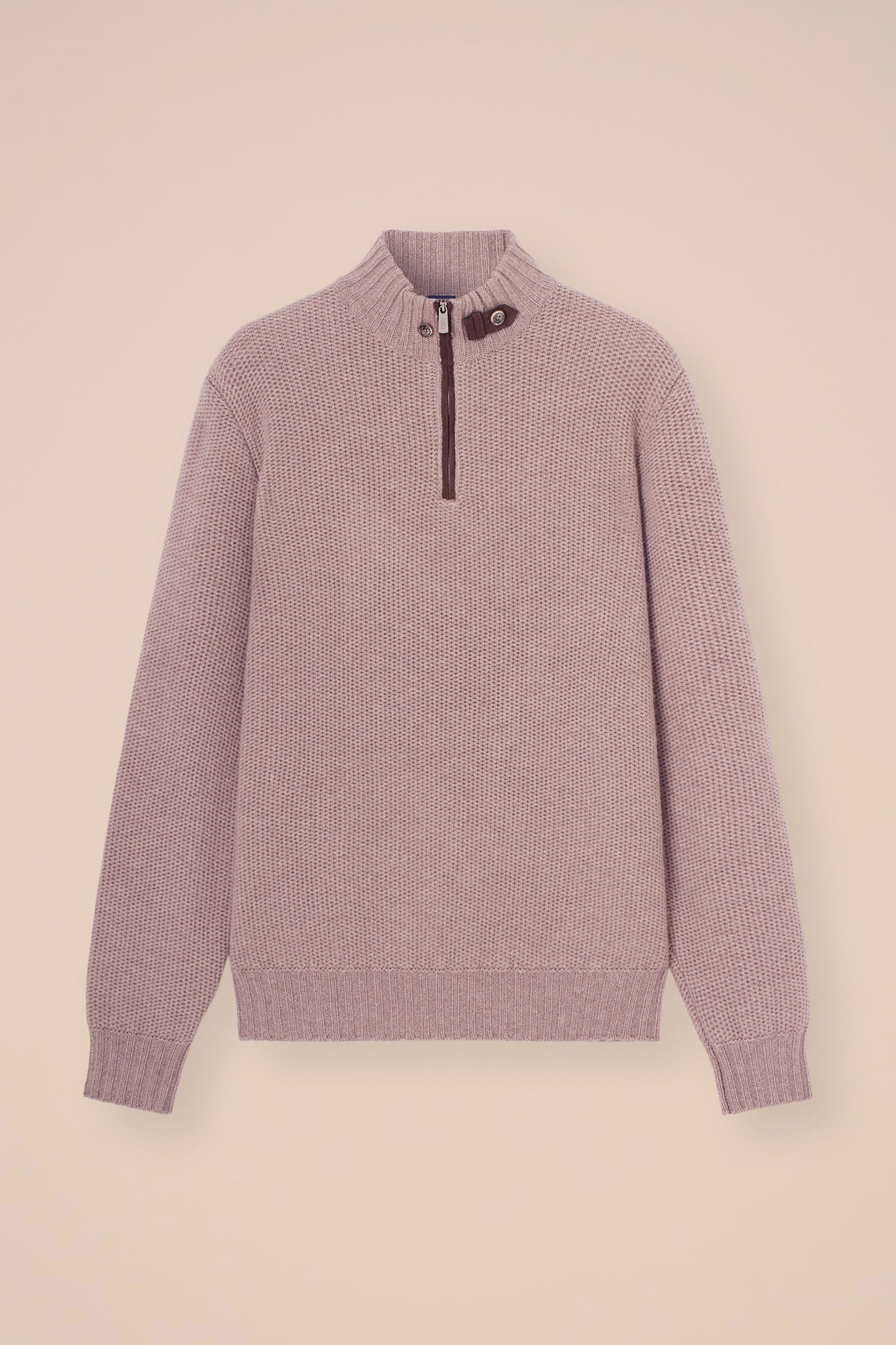 Every Cashmere Half Zip Sweater - DESERTMELANGE
