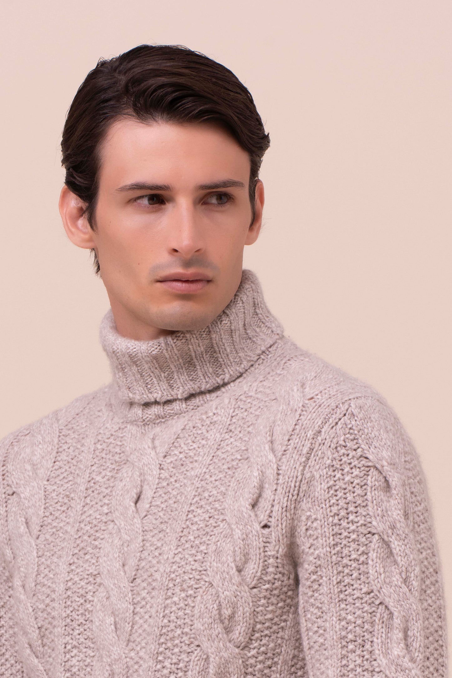 Derby Karl Cashmere Scotland Turtleneck - LIGHTDENIM