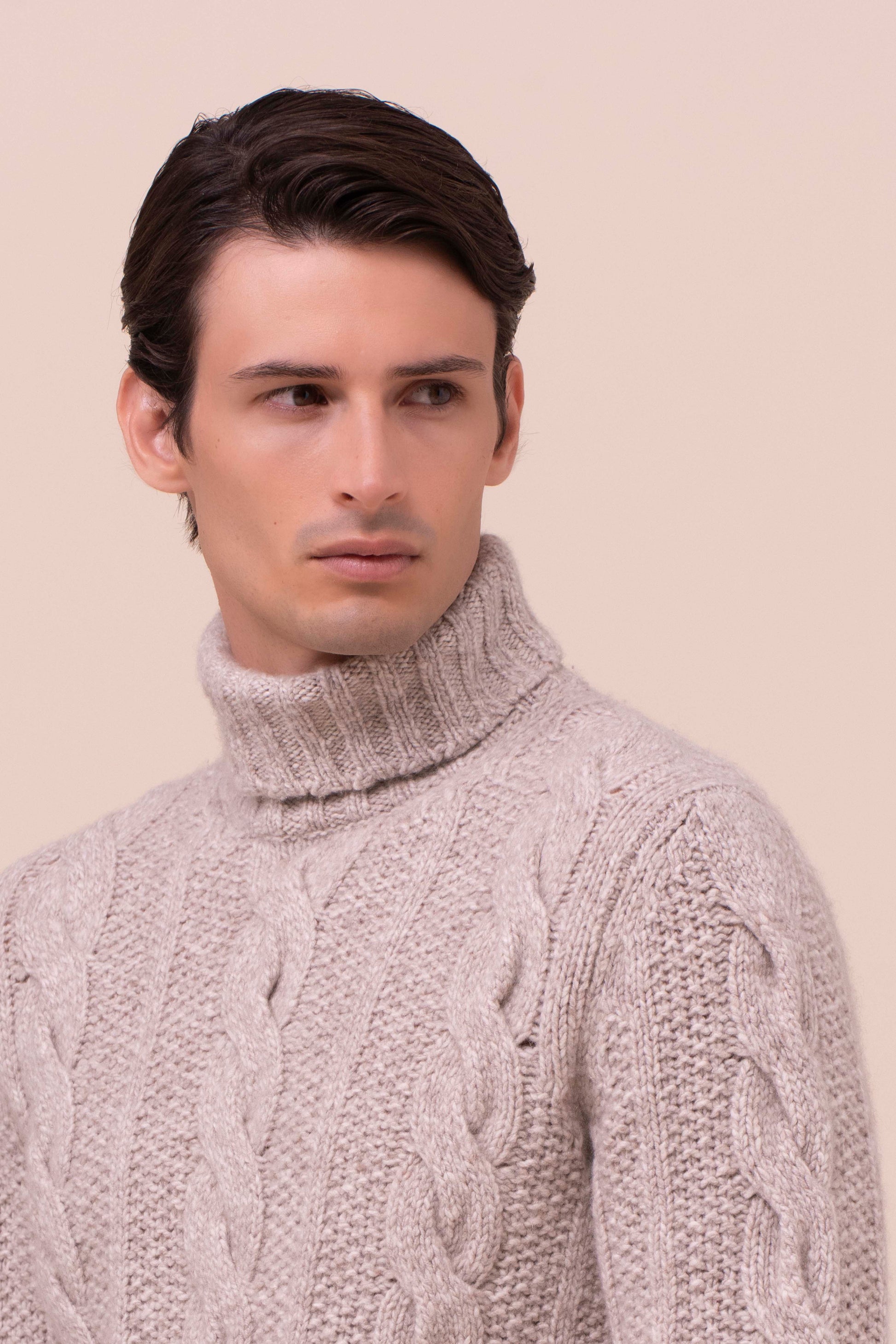 Derby Karl Cashmere Scotland Turtleneck - LIGHTDENIM