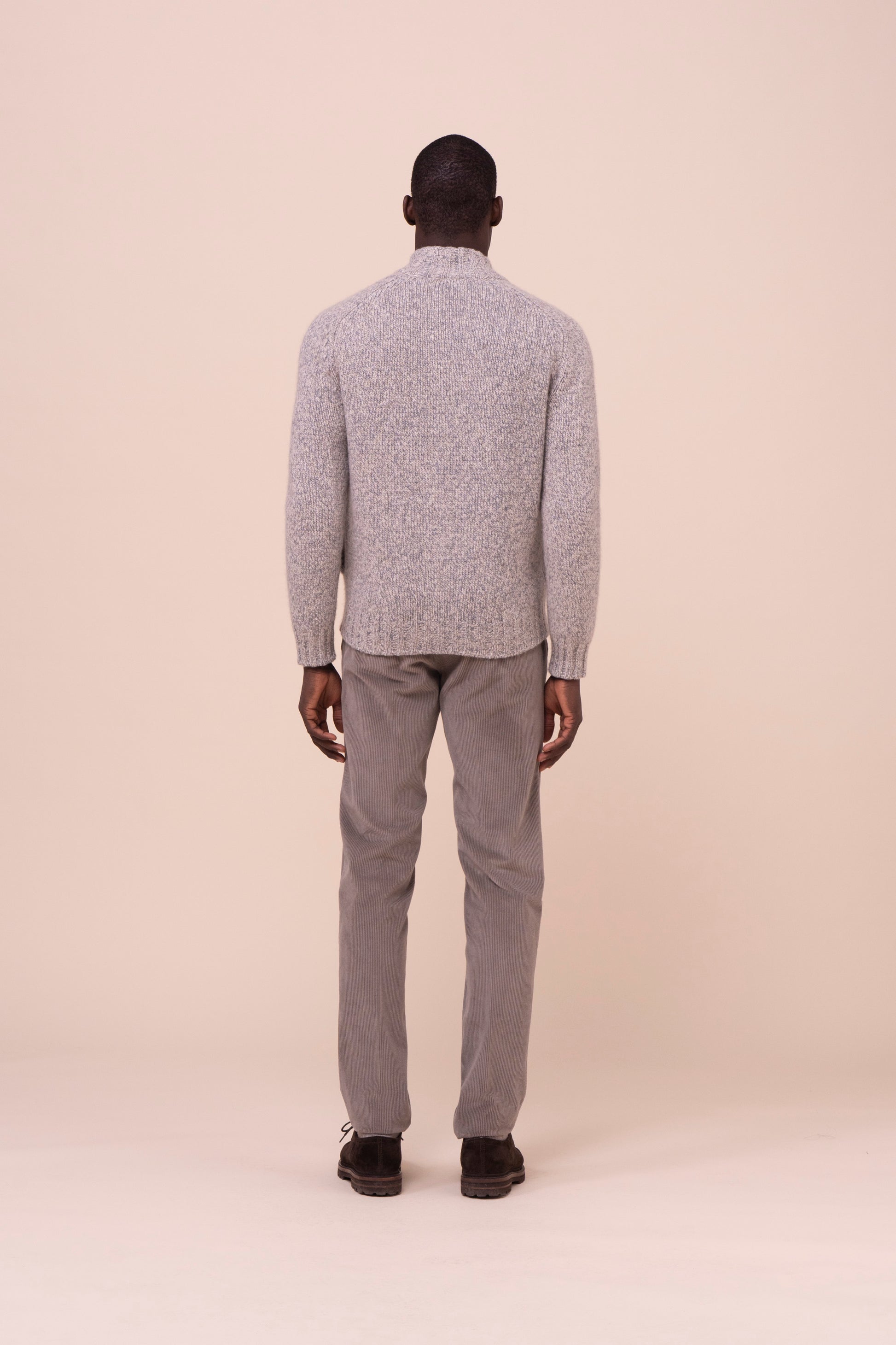 Ribot Cashmere Scotland Full Zip Sweater - GRAY
