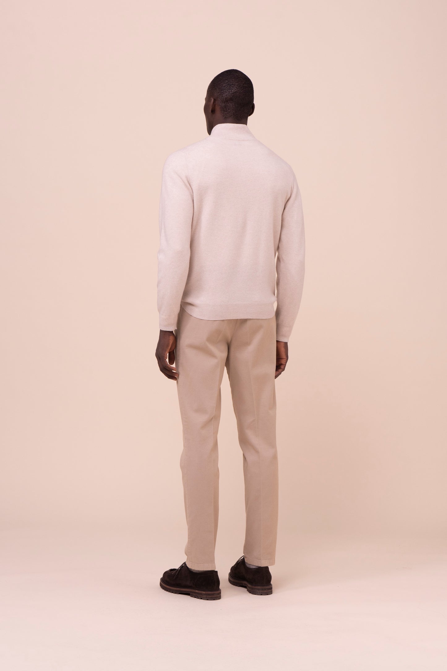 Arrow maglia a mezza zip in blend di lana - CREAM