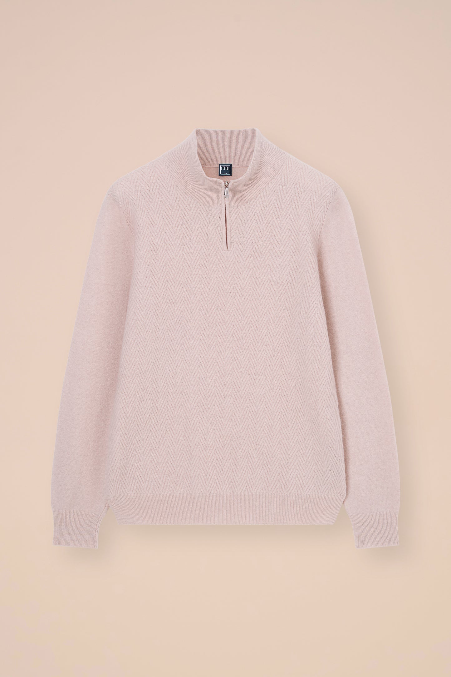 Arrow maglia a mezza zip in blend di lana - CREAM