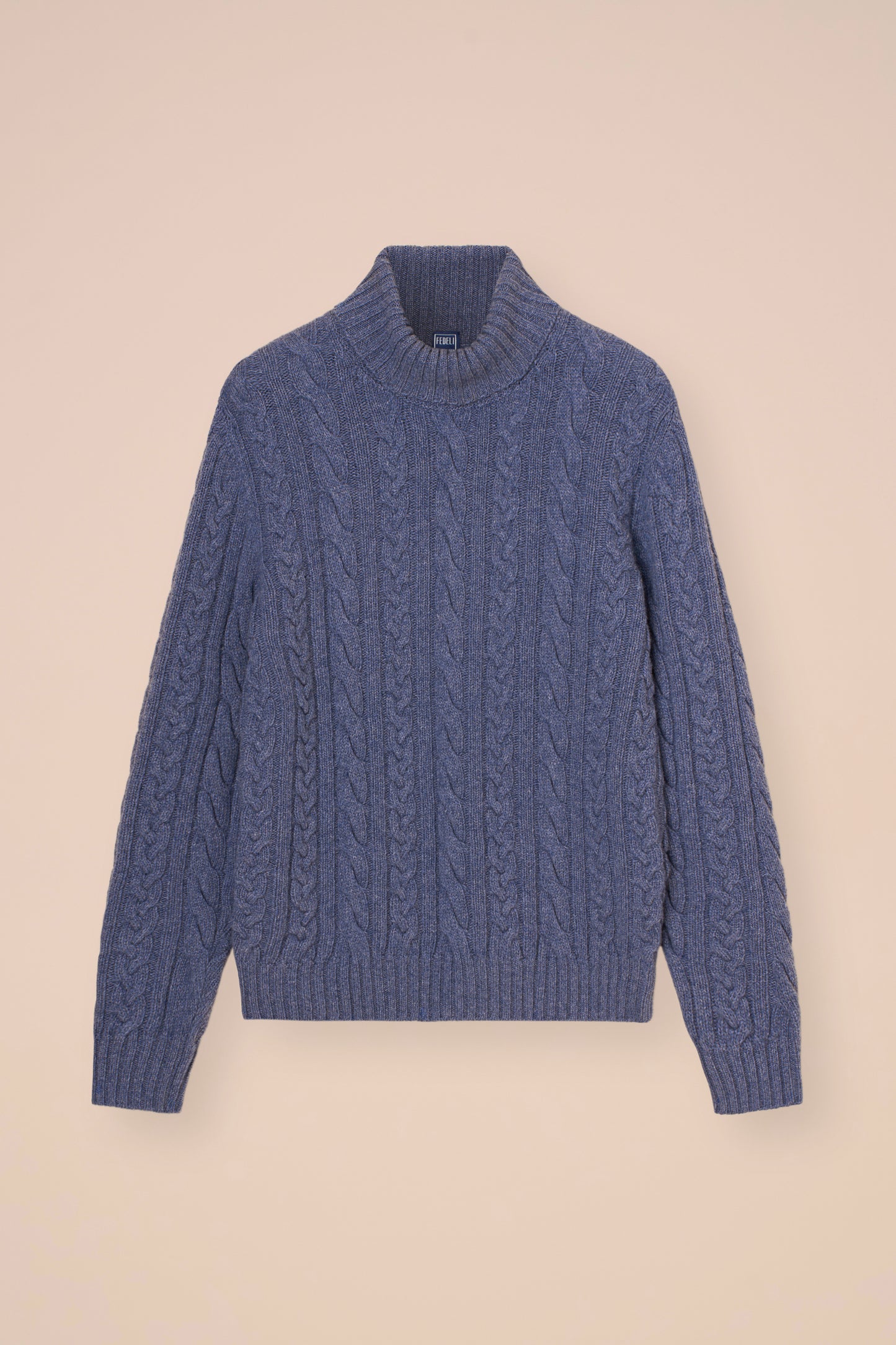 Aviemore Wool Cashmere Turtleneck - LIGHTDENIM