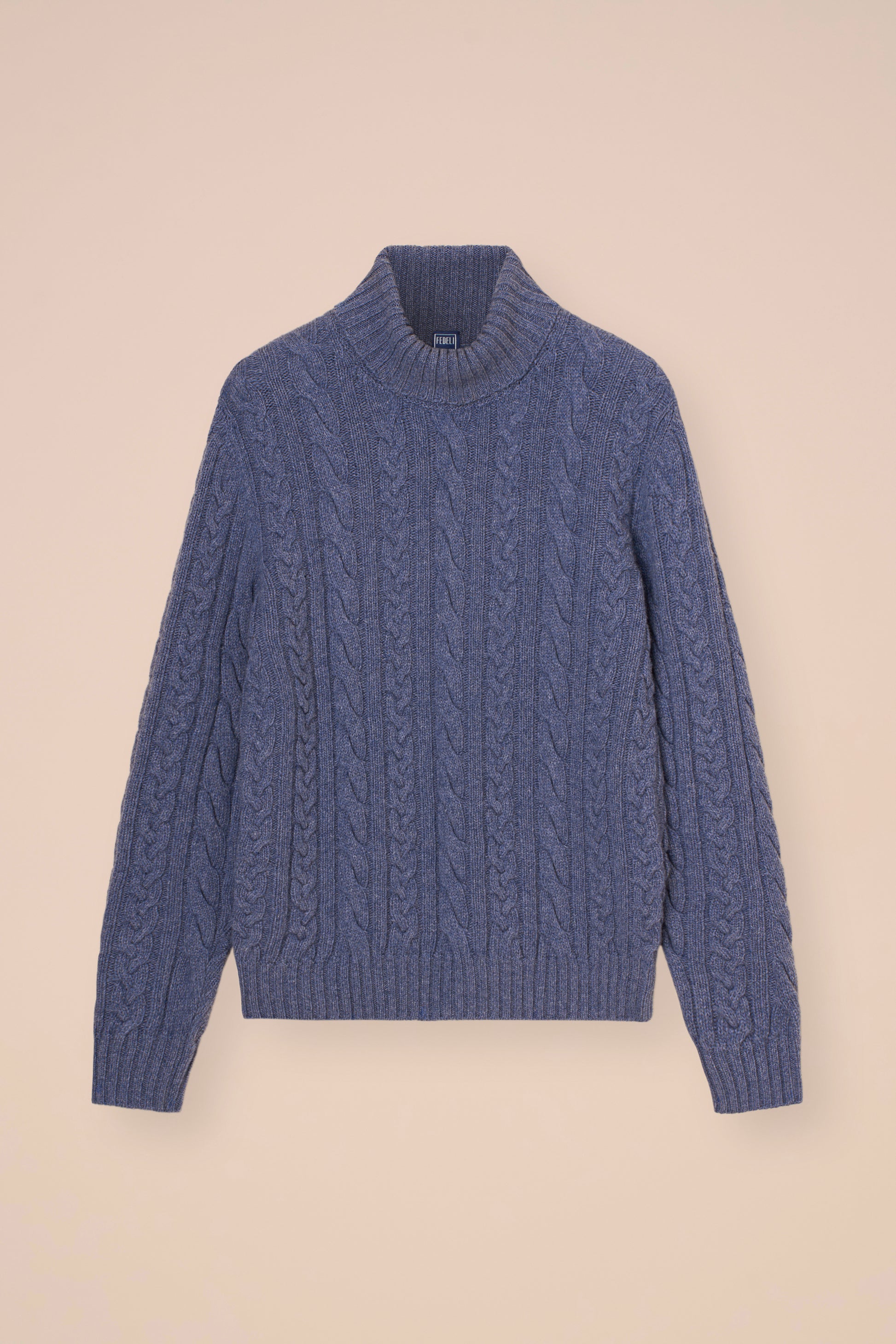 Aviemore Wool Cashmere Turtleneck - LIGHTDENIM