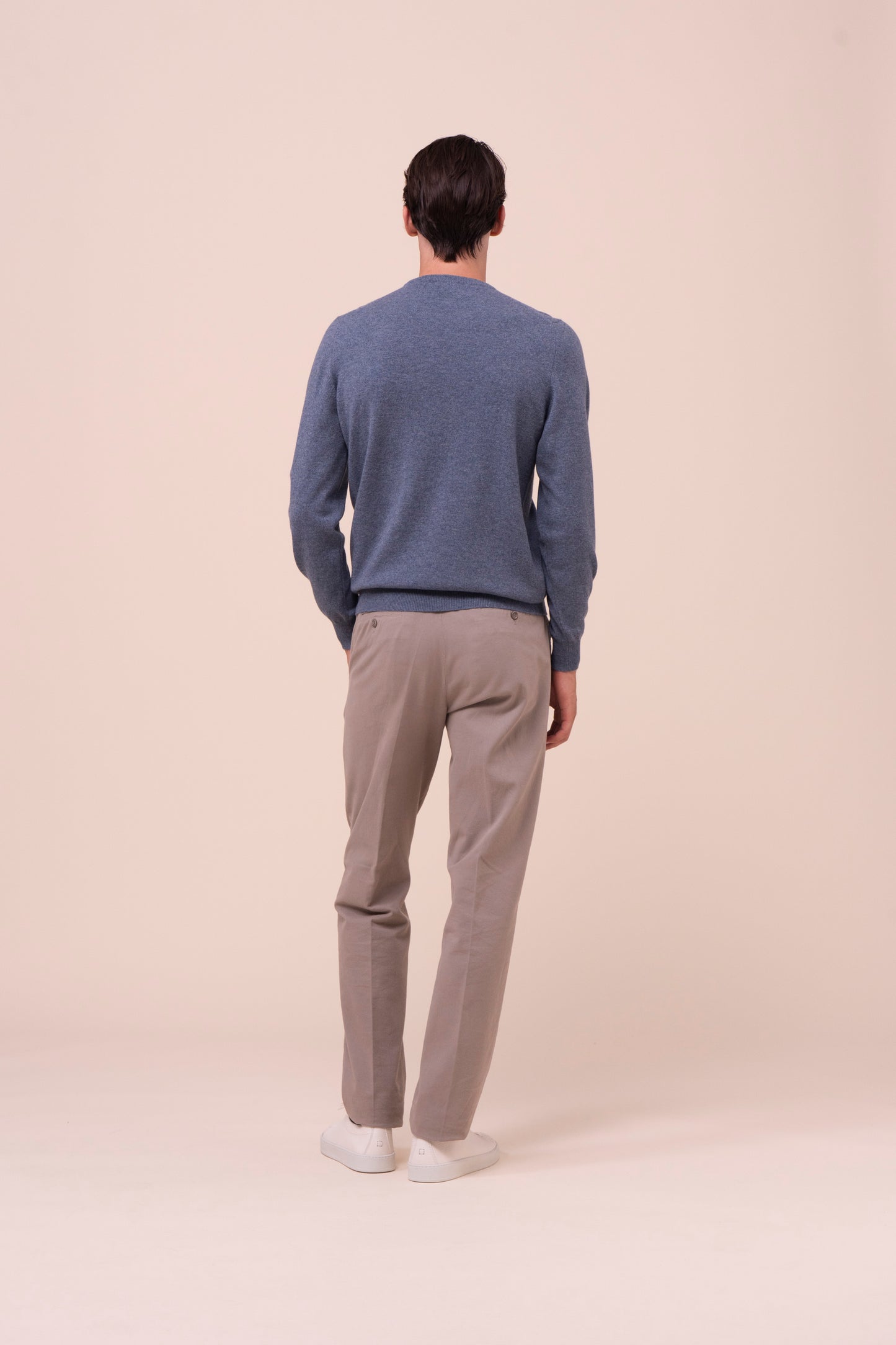 Argentina slim maglia girocollo in cashmere - LIGHTDENIM