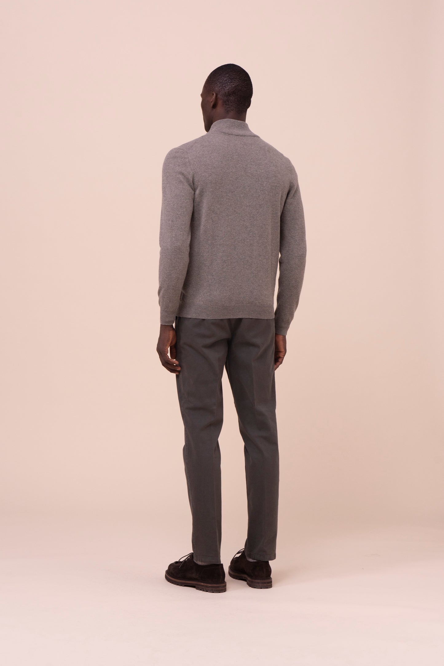 Favonio Cashmere Full Zip Sweater - SAGEGREEN