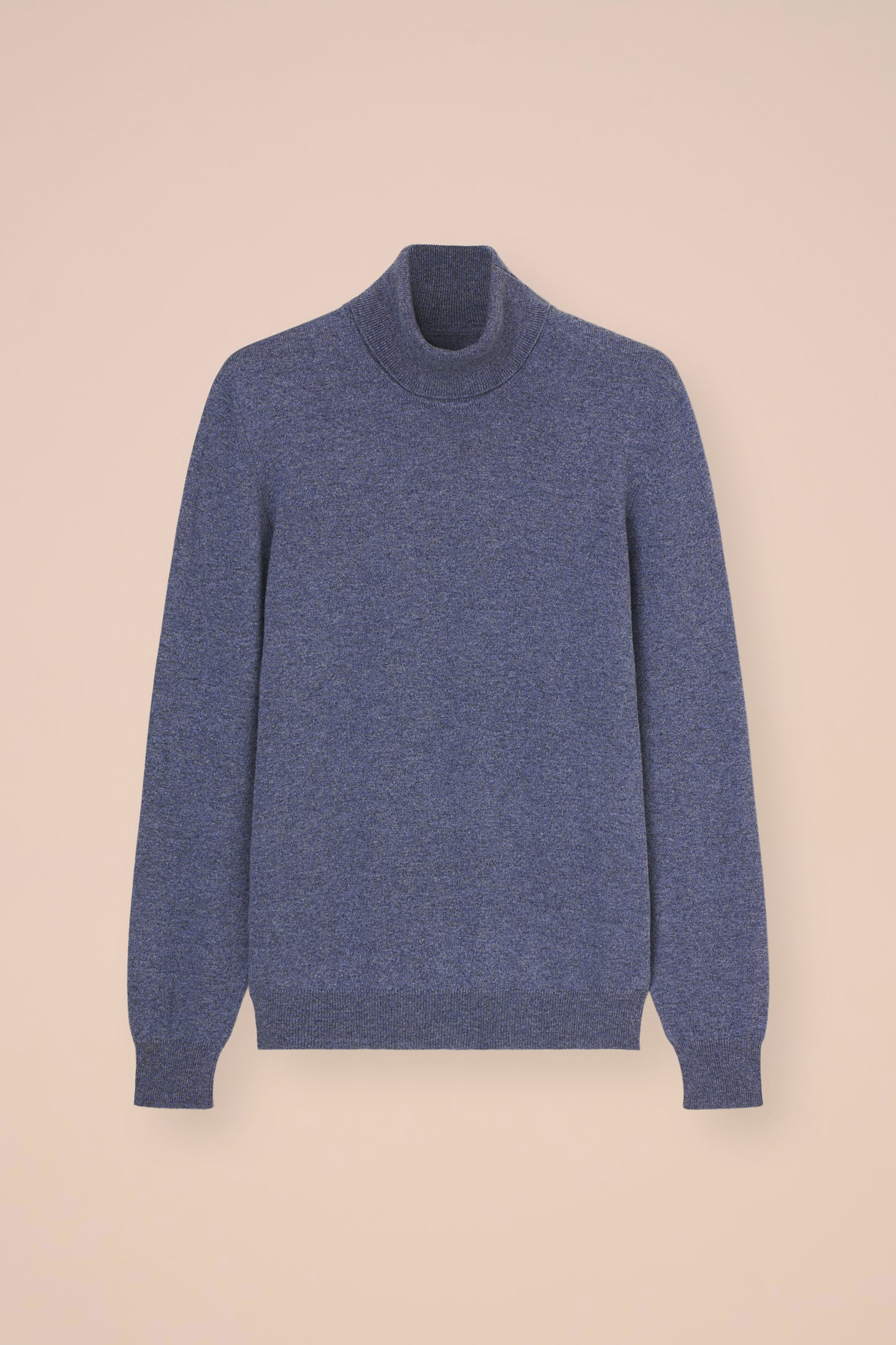 Derby slim maglia in cashmere a collo alto - LIGHTDENIM