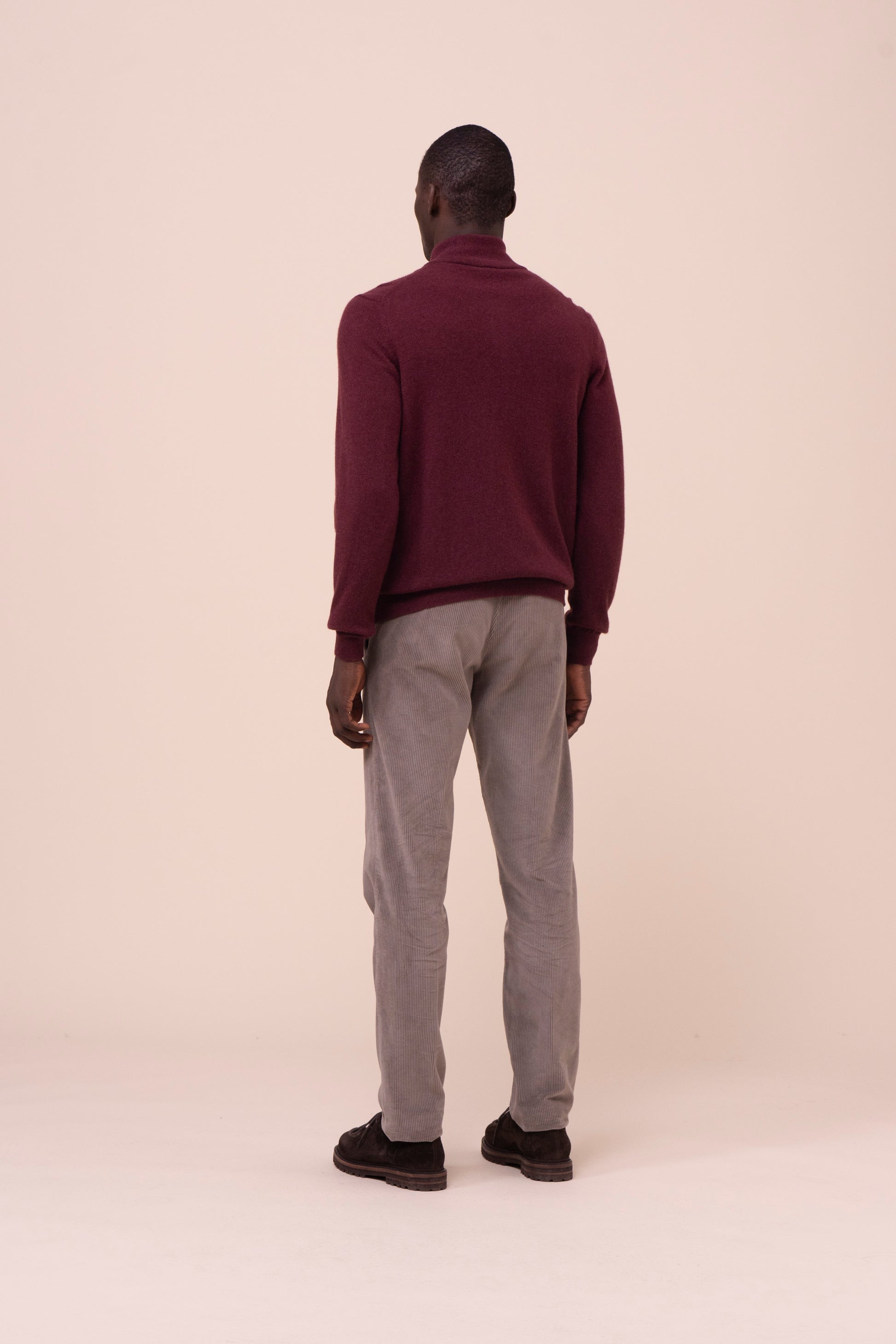 Favonius cardigan in cashmere con bottoni - MAROON