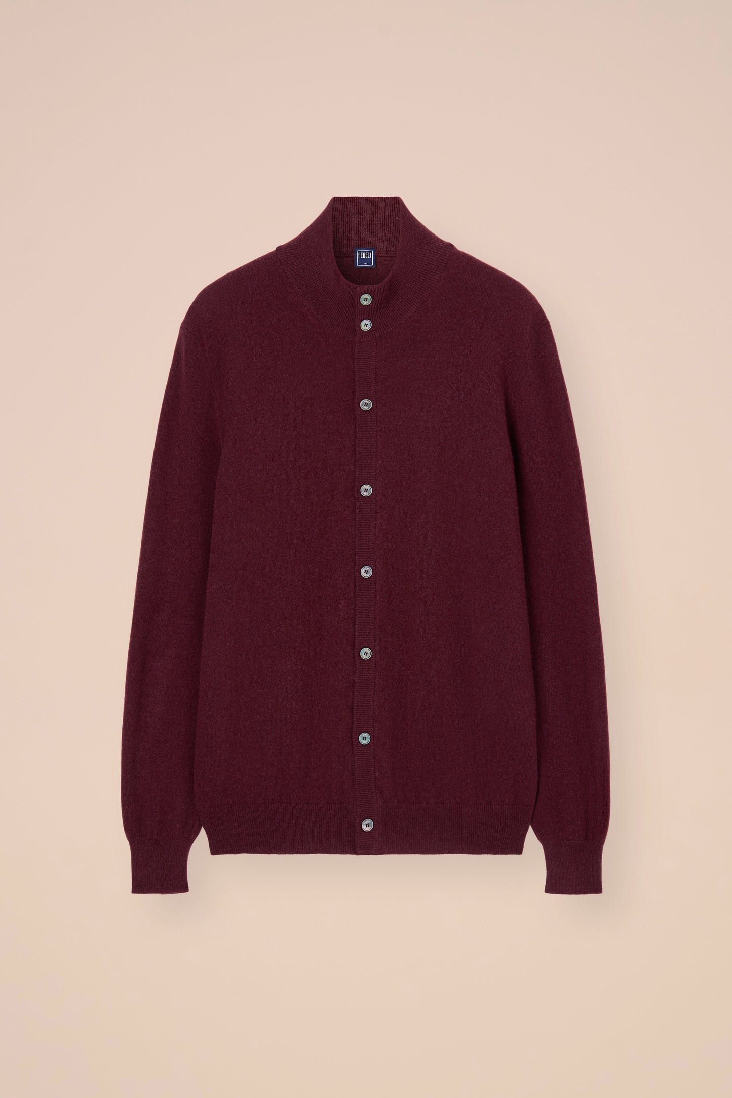 Favonius cardigan in cashmere con bottoni - MAROON