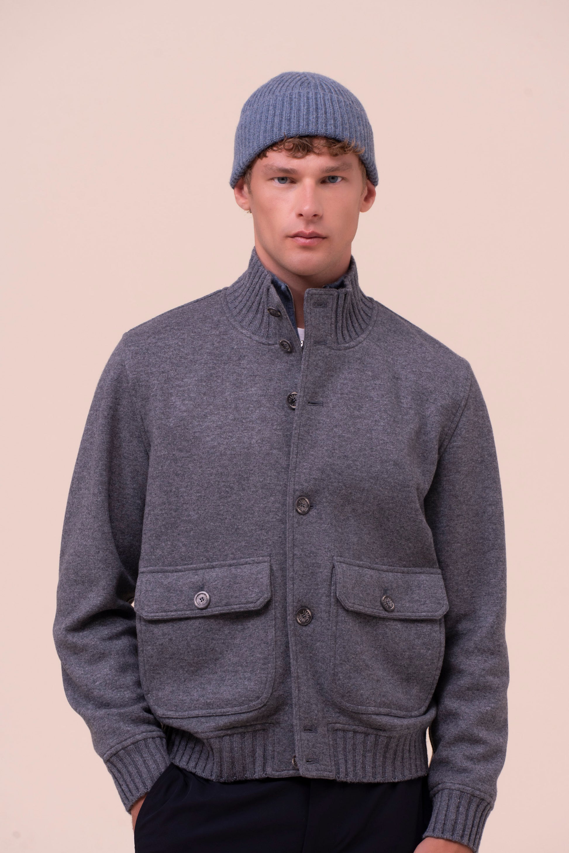 Alfredo cappello in maglia di cashmere - LIGHTDENIM