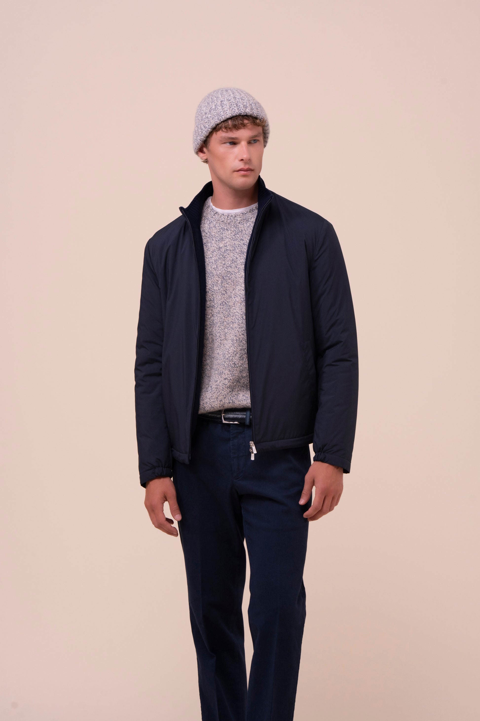 Alfredo berretto in cashmere Scotland  - LIGHTDENIM