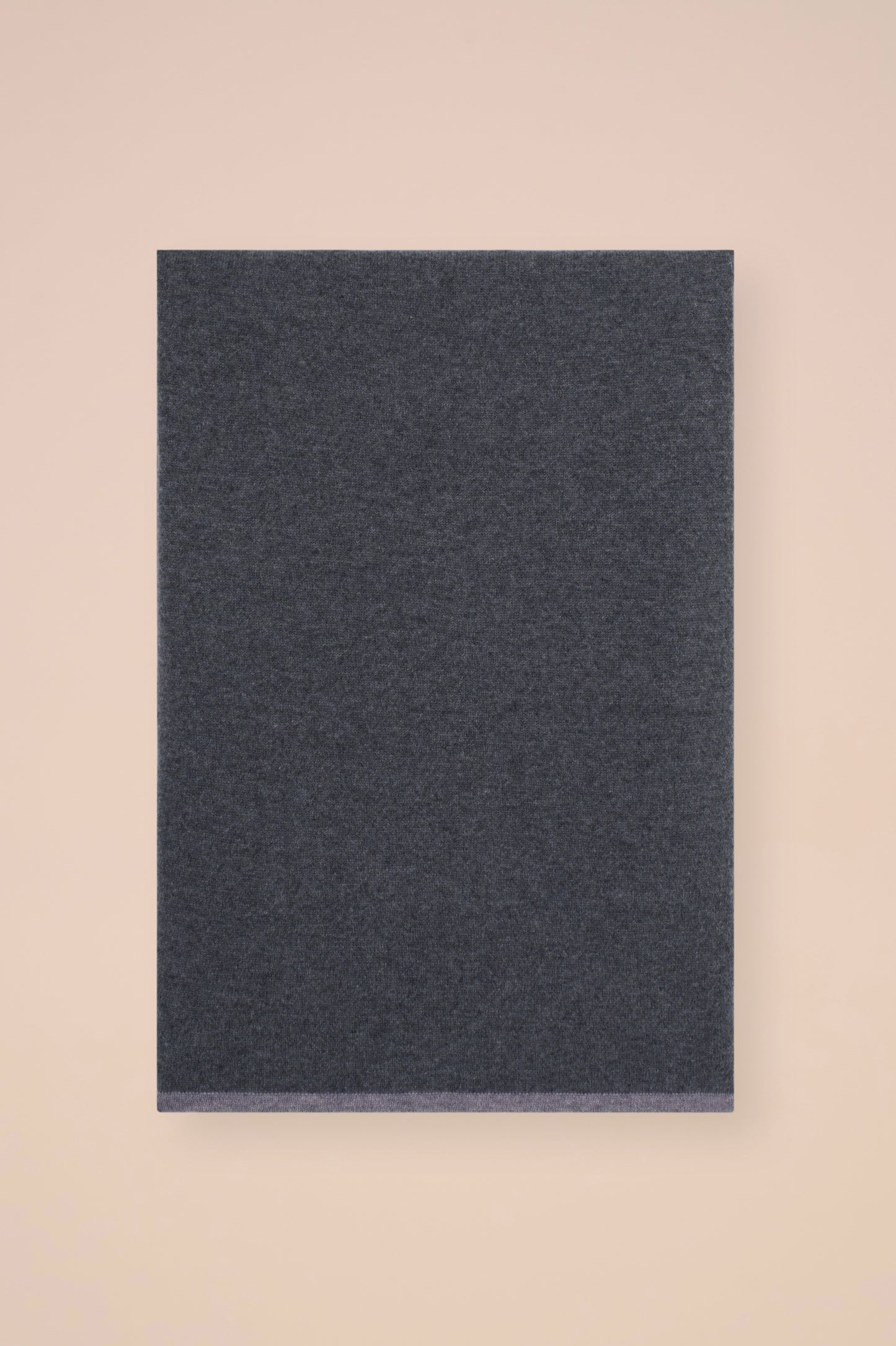 Open sciarpa in cashmere - Bicolor - BASALTGRAY