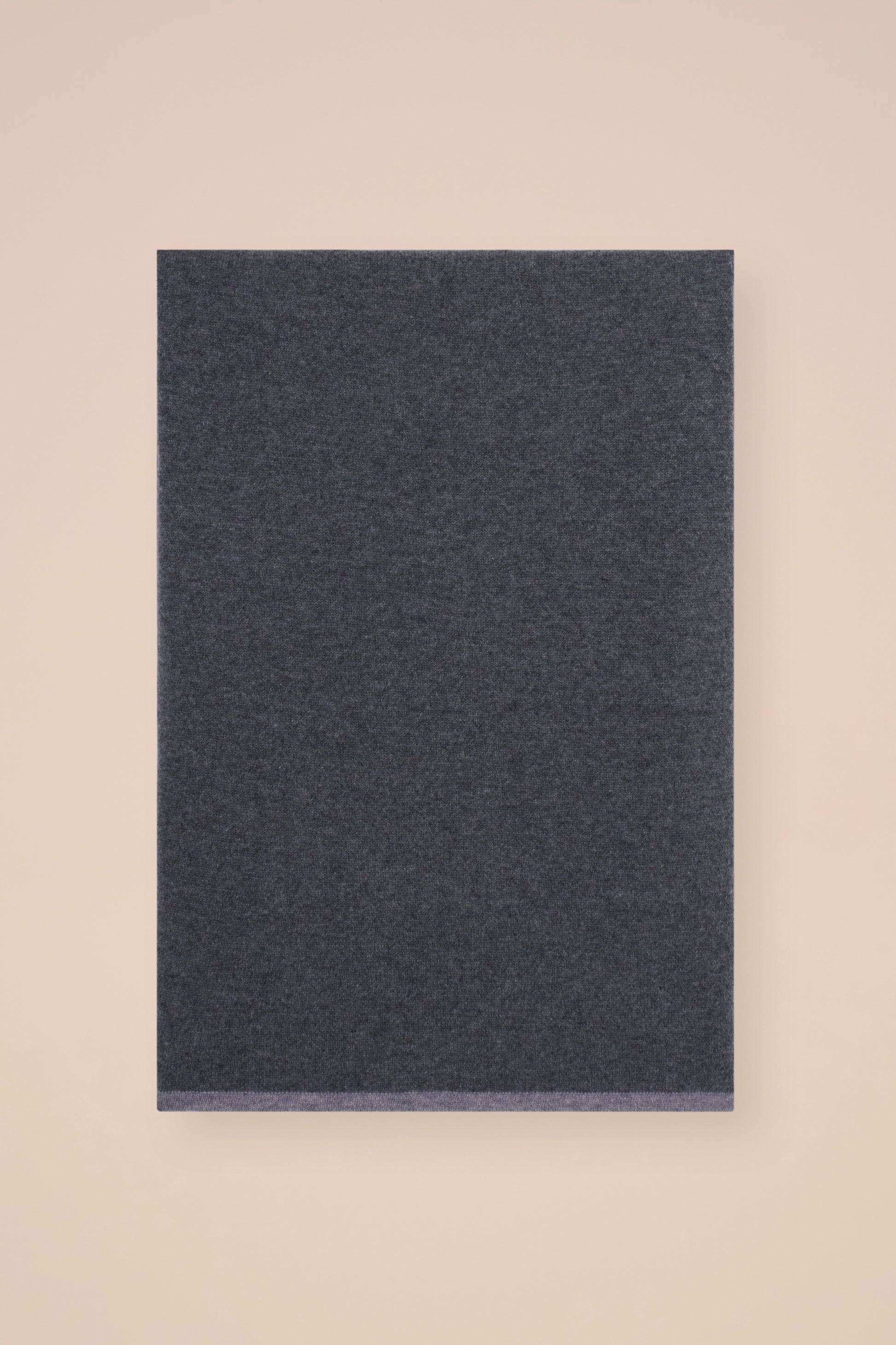 Open sciarpa in cashmere - Bicolor - BASALTGRAY