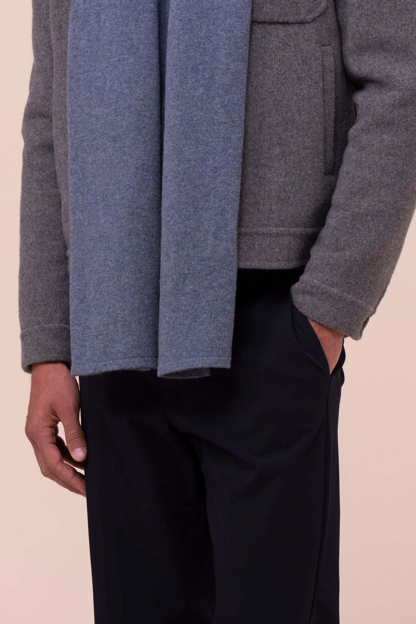 Open sciarpa in cashmere  - LIGHTDENIM