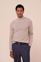 Onda Wool Cashmere Mock-Neck Sweater