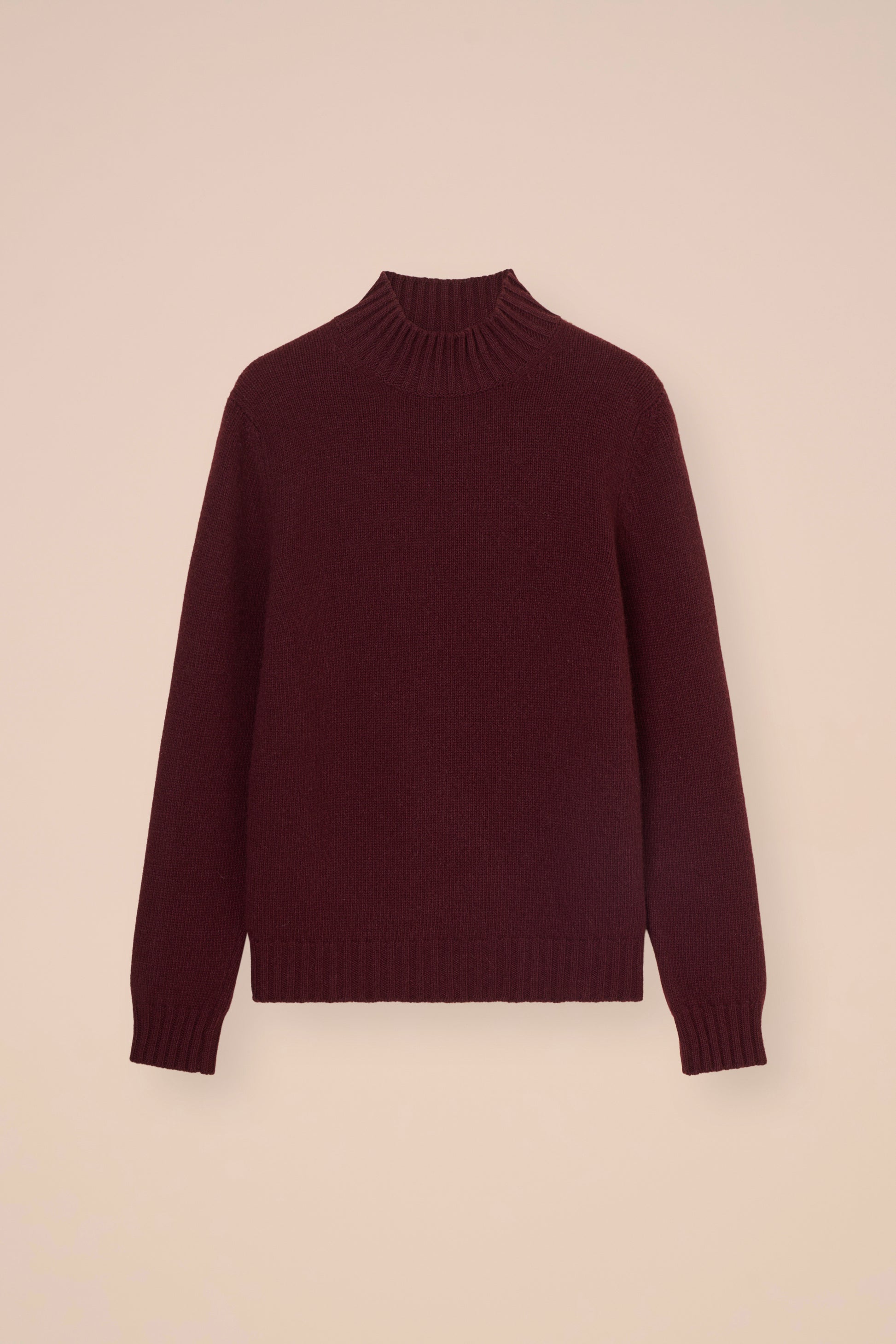 Onda Wool Cashmere Mock-Neck Sweater - ROPEMELANGE