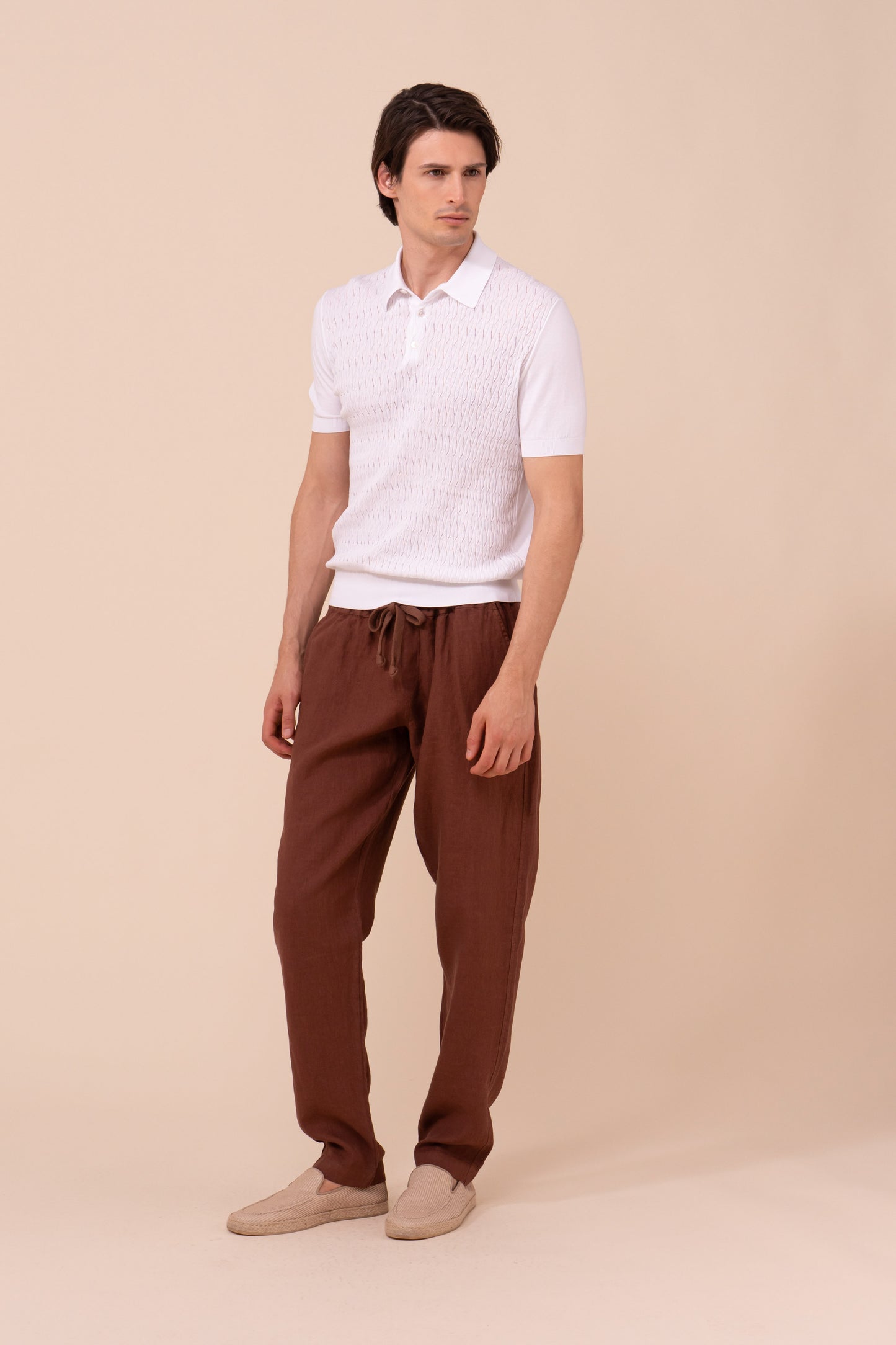 Joao Giza Organic Cotton Short Sleeve Polo - MERLOT