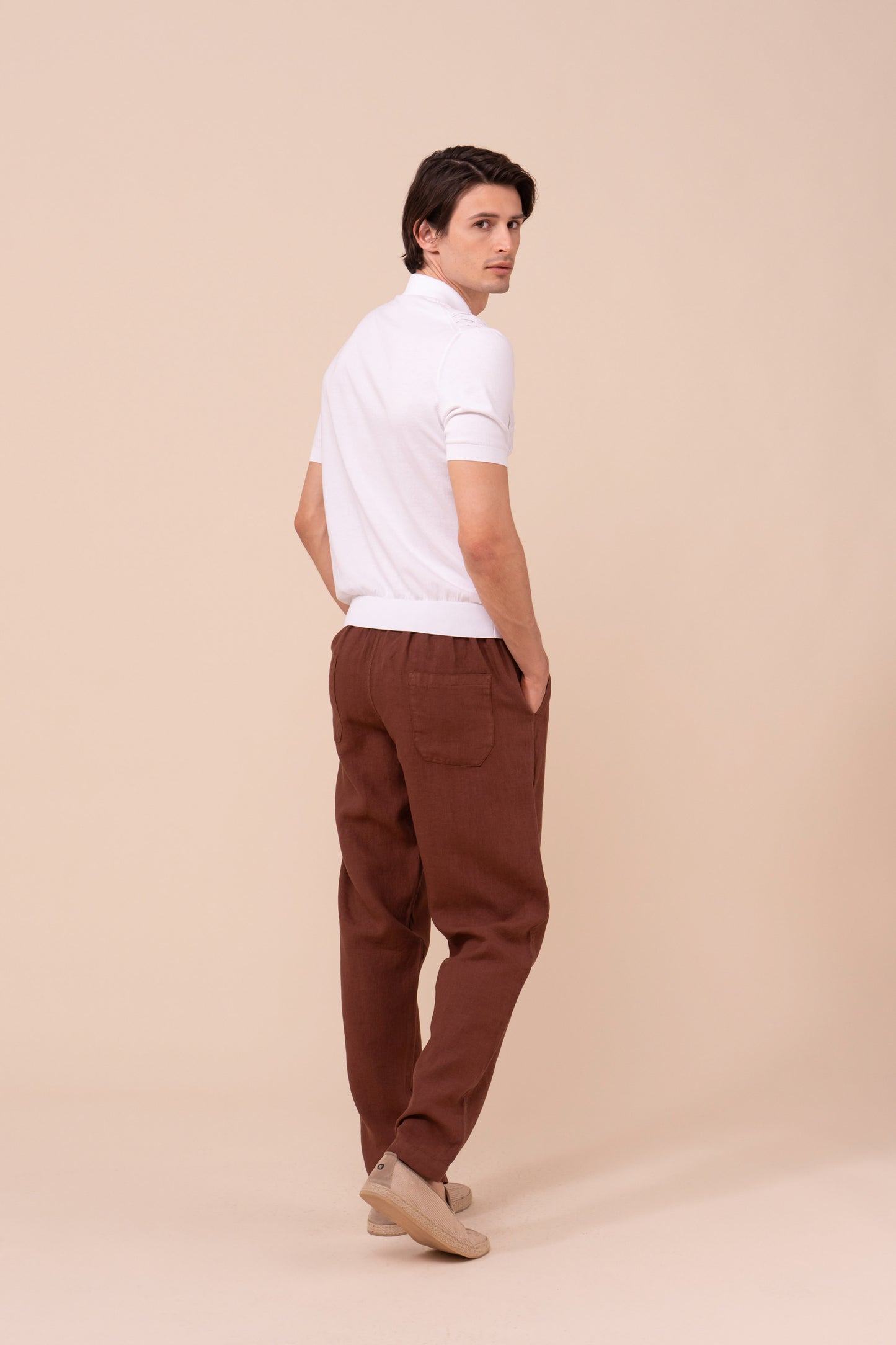 Joao Giza Organic Cotton Short Sleeve Polo - MERLOT