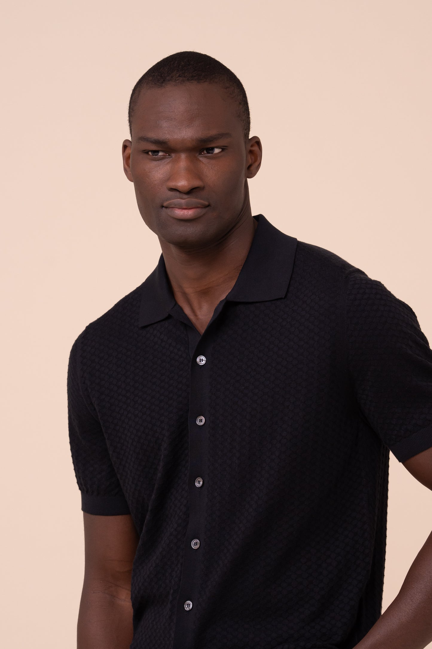 Bruno Giza Organic Cotton Short Sleeve Polo Shirt - MIDNIGHTBLUE