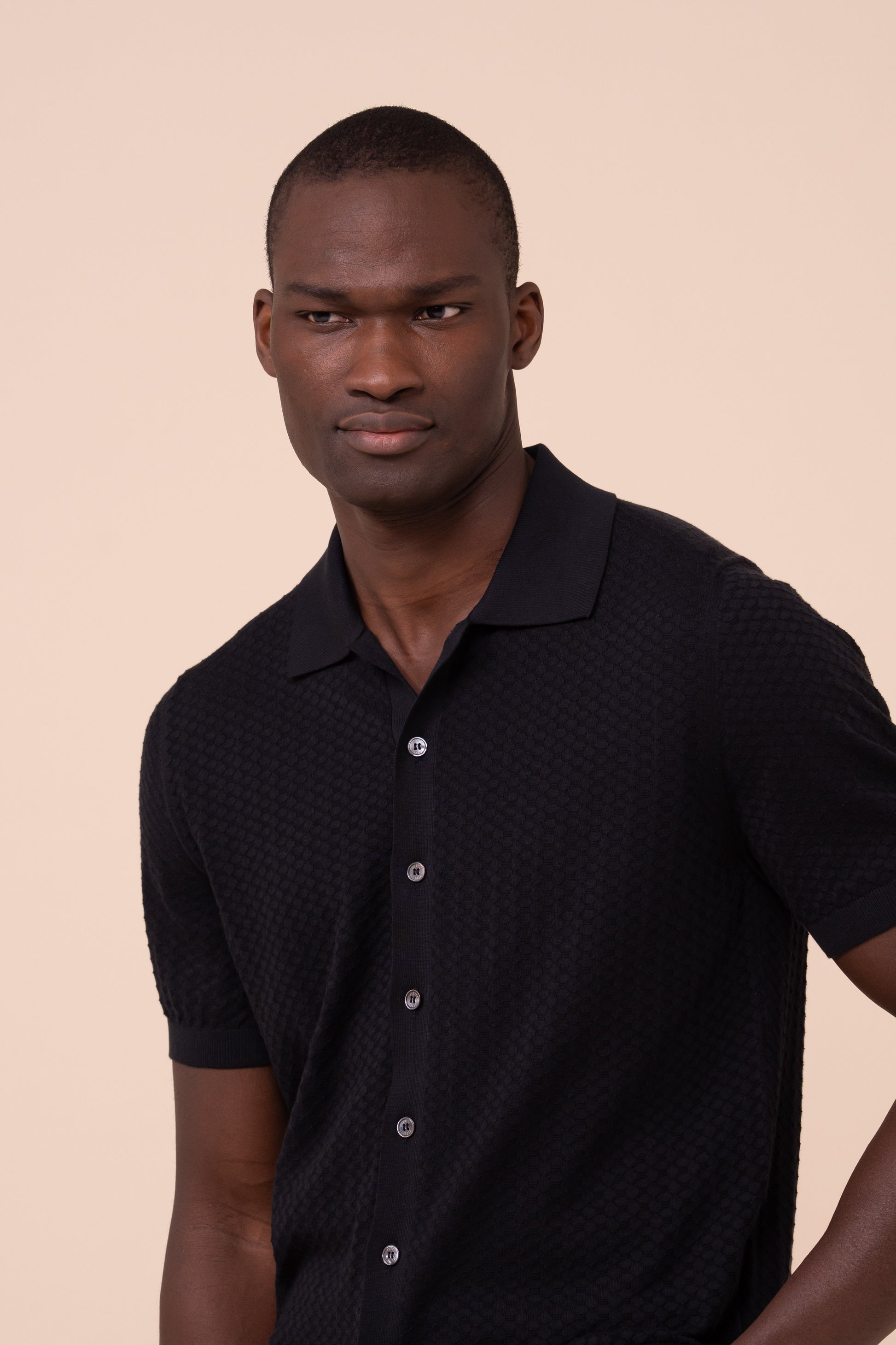 Bruno Giza Organic Cotton Short Sleeve Polo Shirt - MIDNIGHTBLUE