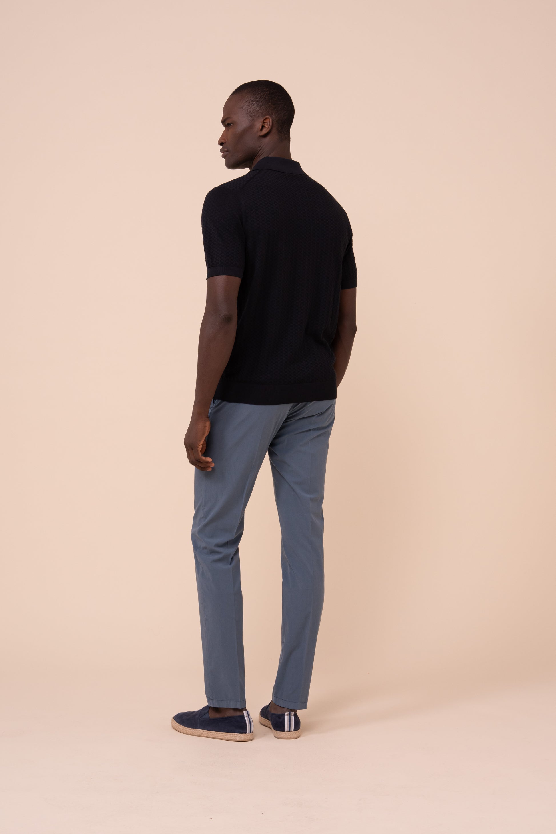 Bruno Giza Organic Cotton Short Sleeve Polo Shirt - MIDNIGHTBLUE