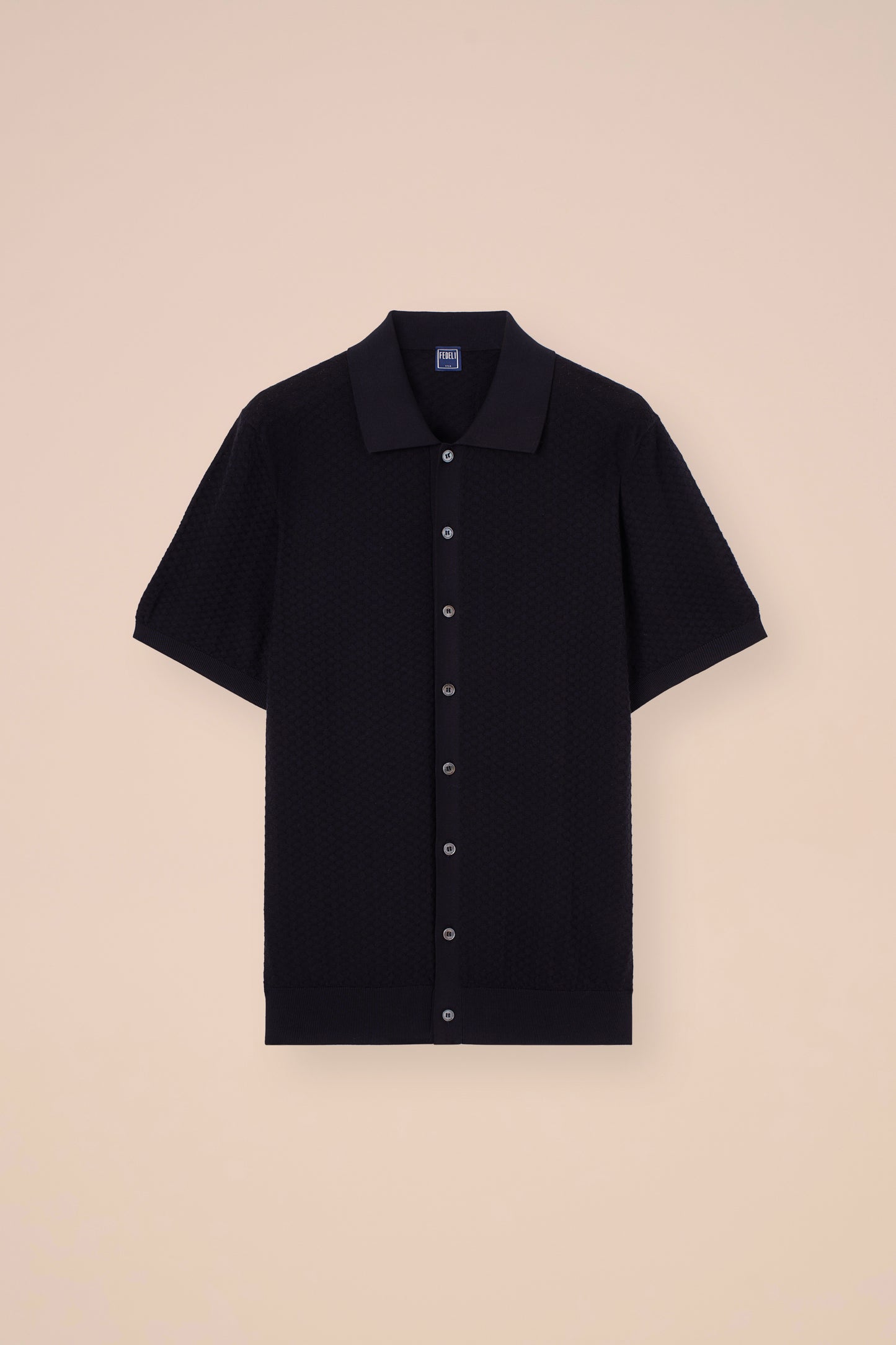 Bruno Giza Organic Cotton Short Sleeve Polo Shirt - MIDNIGHTBLUE