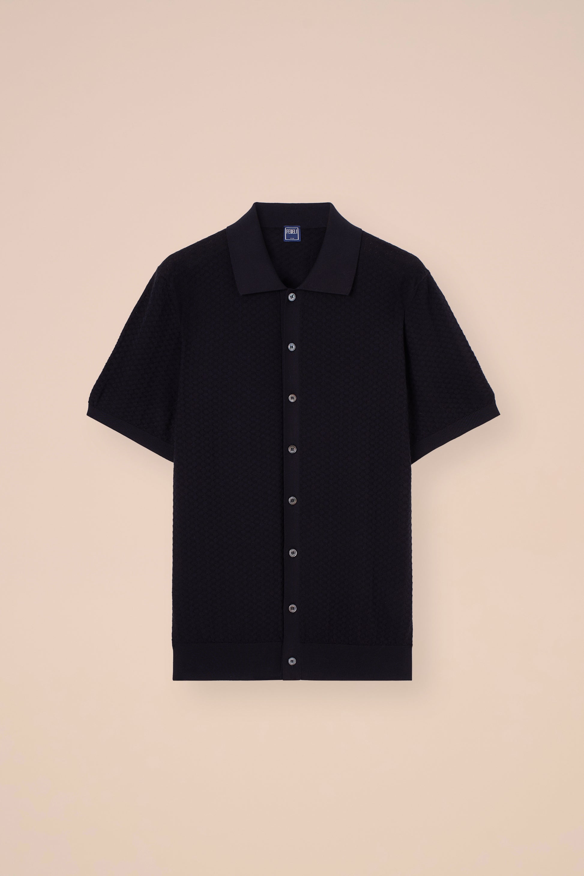 Bruno Giza Organic Cotton Short Sleeve Polo Shirt - MIDNIGHTBLUE