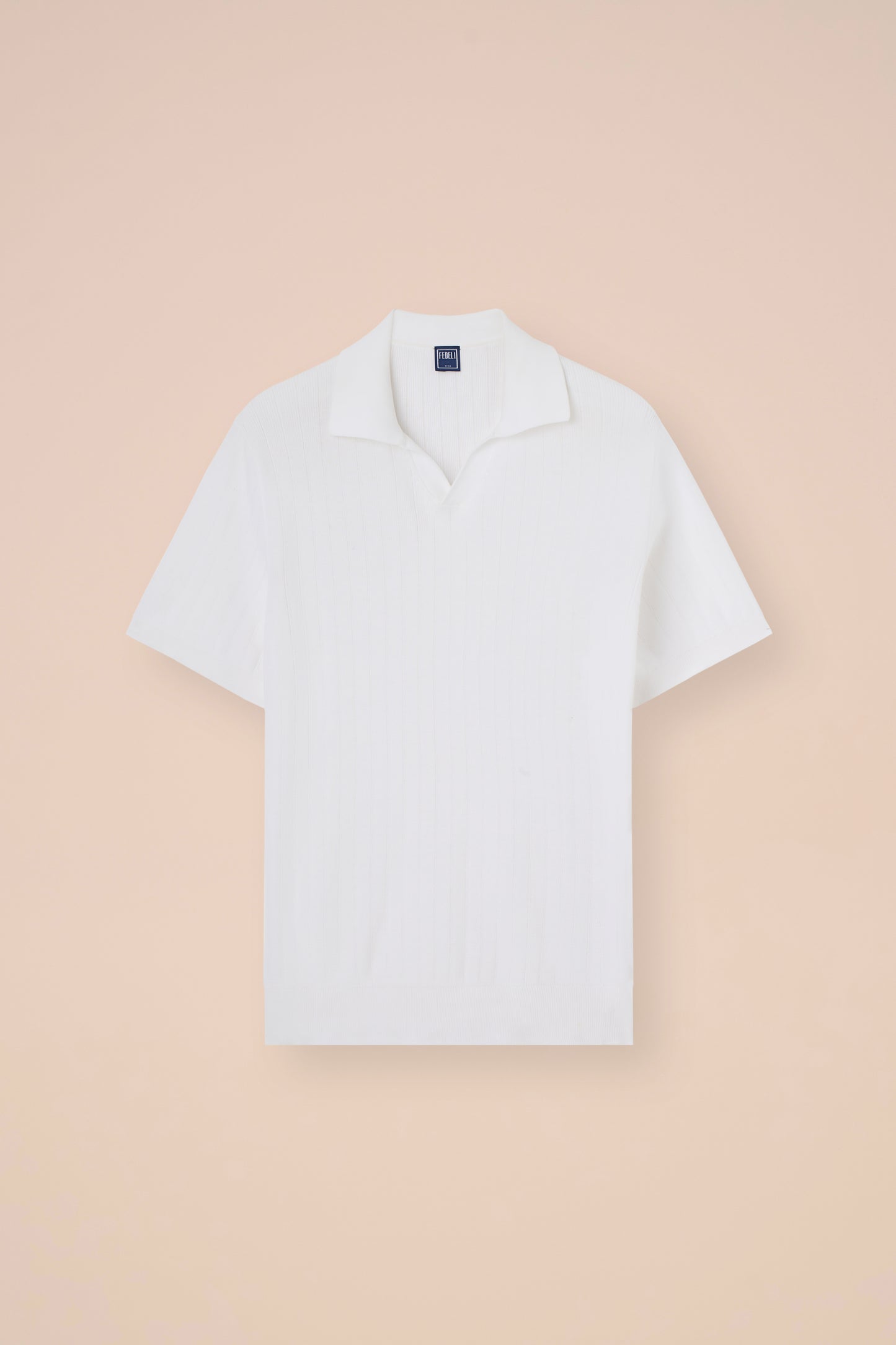 Matheus polo a maniche corte in cotone organico Giza - WHITE