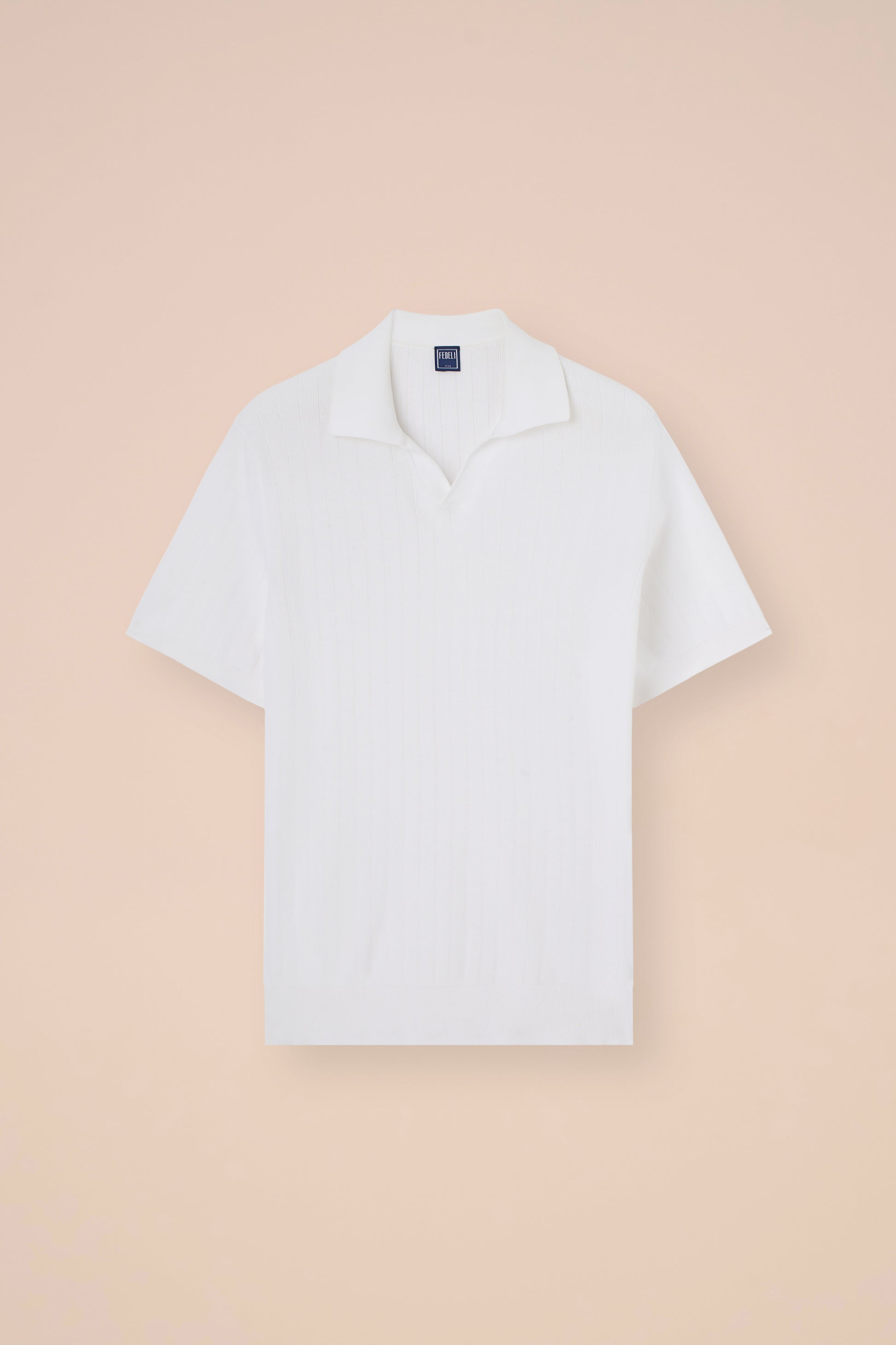 Matheus polo a maniche corte in cotone organico Giza - WHITE